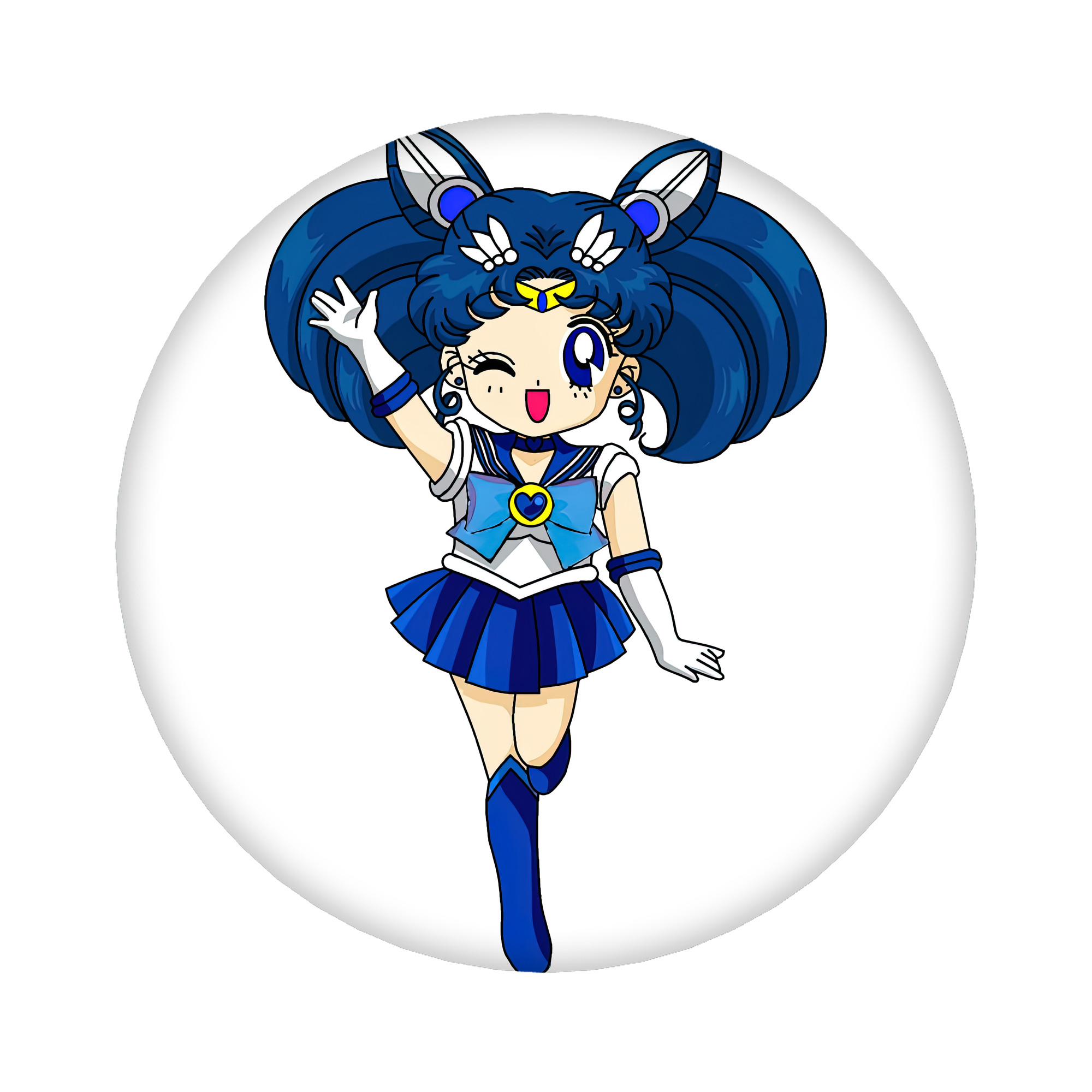 （画像用） 美少女戦士セーラームーン 水野 亜美 みずの あみ Sailor Moon Mizuno Ami 6cm 缶バッジ 複数セット