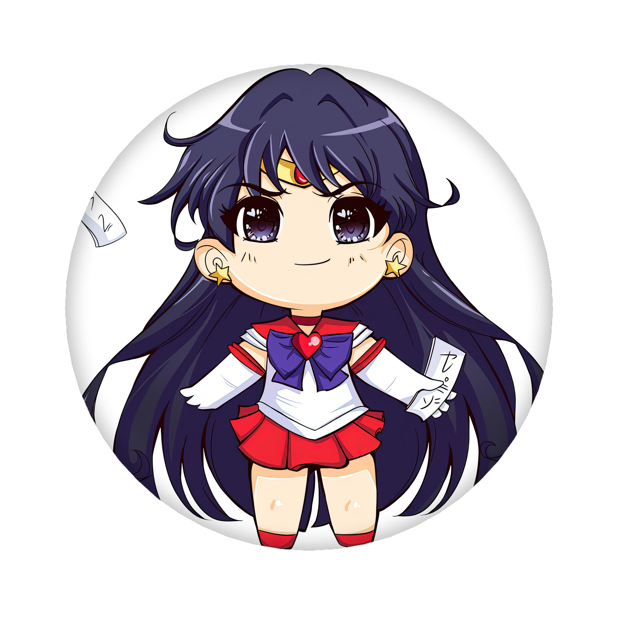 （画像用） 美少女戦士セーラームーン 火野レイ ひの レイ Sailor Moon Hino Rei （セーラーマーズ,Sailor Mars） 6cm 缶バッジ 複数セット