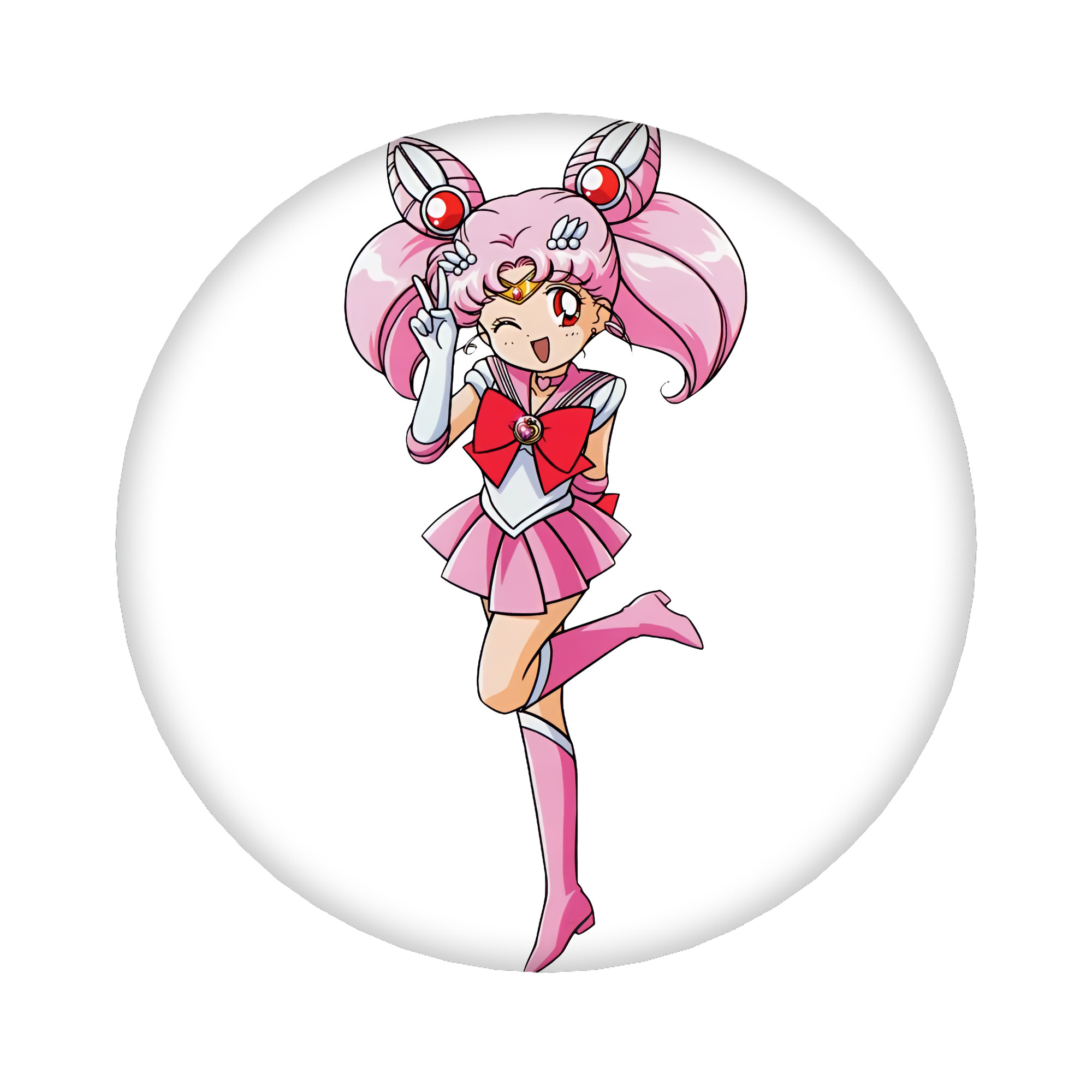 （画像用） 美少女戦士セーラームーン ちびうさ Sailor Moon Chibiusa Tsukino Usagi Small Lady Serenity 6cm 缶バッジ 複数セット