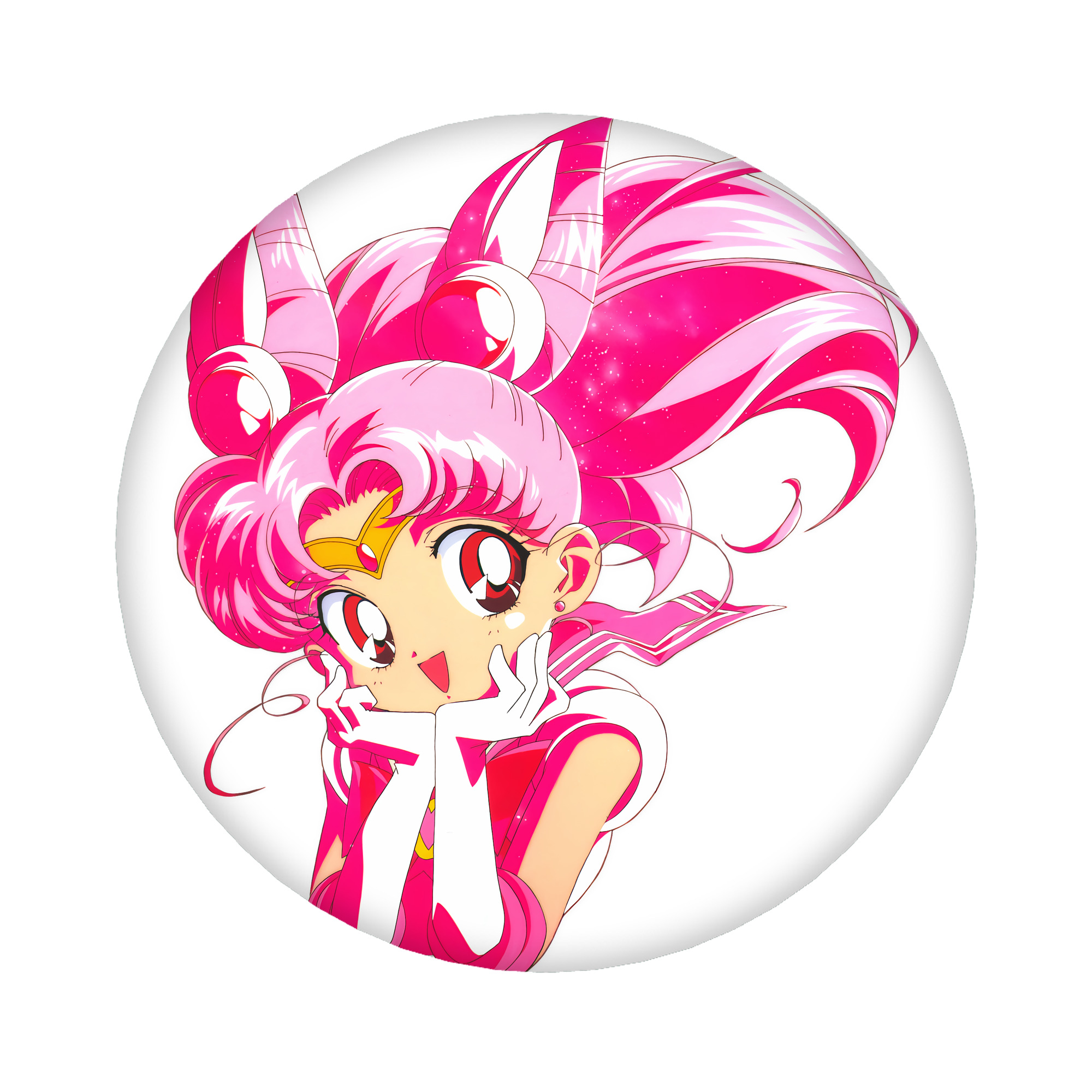 （画像用） 美少女戦士セーラームーン ちびうさ Sailor Moon Chibiusa Tsukino Usagi Small Lady Serenity 6cm 缶バッジ 複数セット