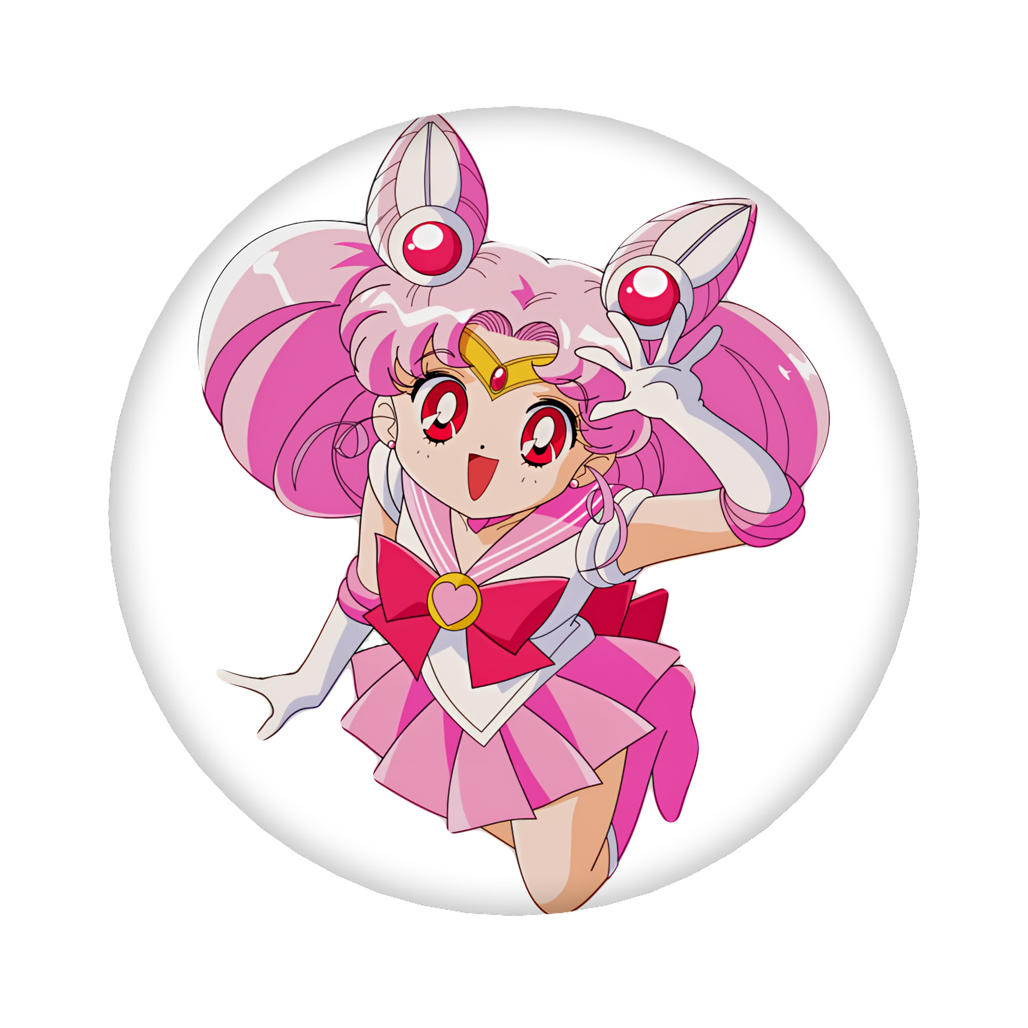 （画像用） 美少女戦士セーラームーン ちびうさ Sailor Moon Chibiusa Tsukino Usagi Small Lady Serenity 6cm 缶バッジ 複数セット