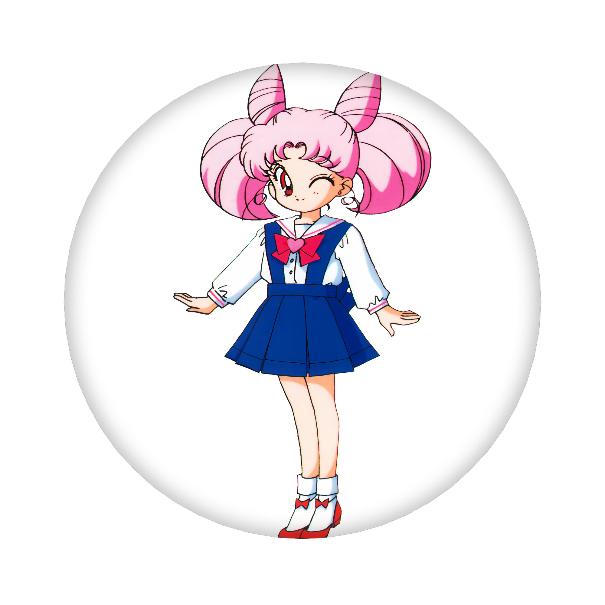 （画像用） 美少女戦士セーラームーン ちびうさ Sailor Moon Chibiusa Tsukino Usagi Small Lady Serenity 6cm 缶バッジ 複数セット