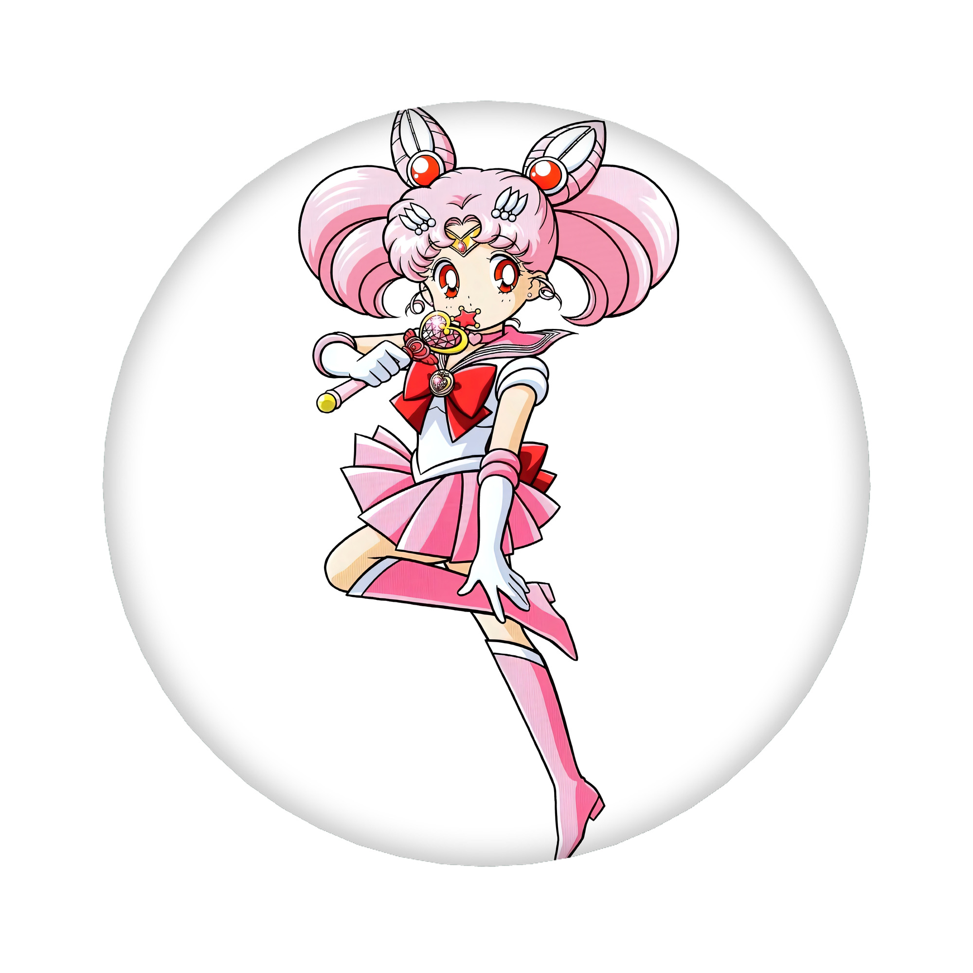 （画像用） 美少女戦士セーラームーン ちびうさ Sailor Moon Chibiusa Tsukino Usagi Small Lady Serenity 6cm 缶バッジ 複数セット