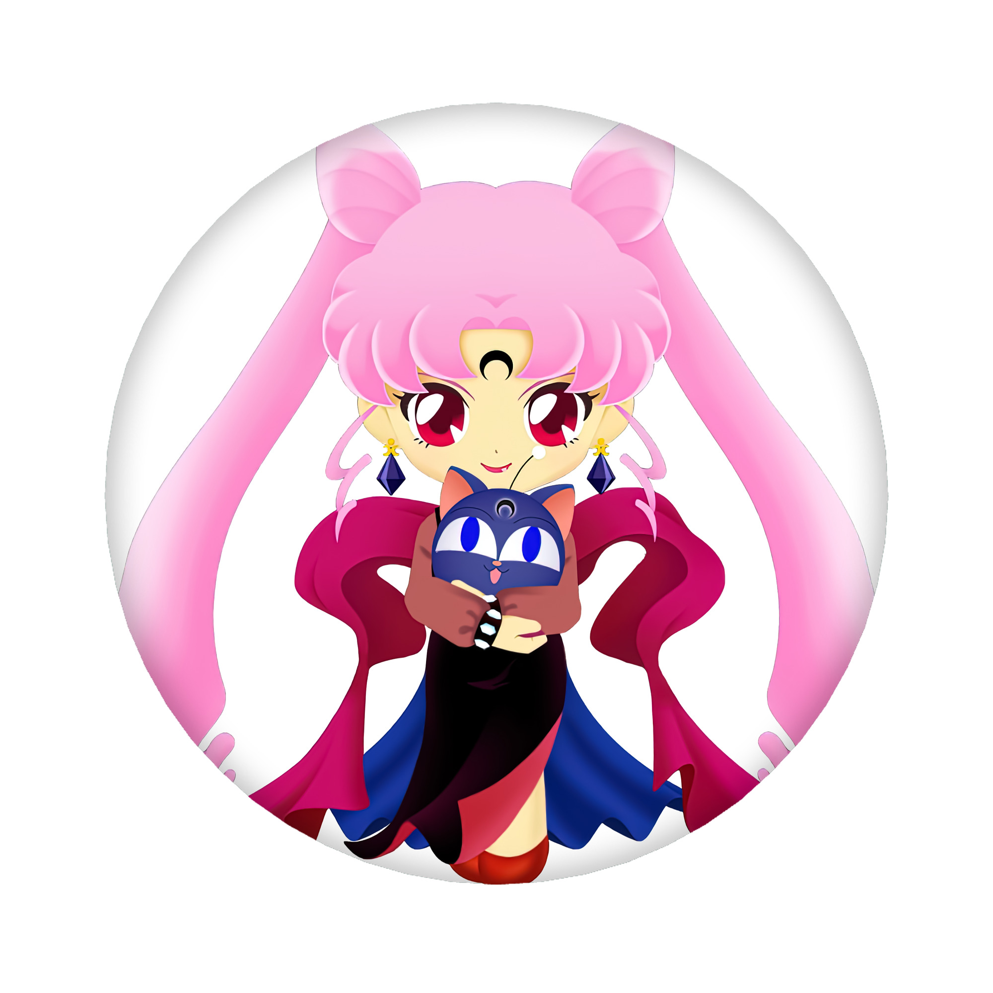 （画像用） 美少女戦士セーラームーン ちびうさ Sailor Moon Chibiusa Tsukino Usagi Small Lady Serenity 6cm 缶バッジ 複数セット