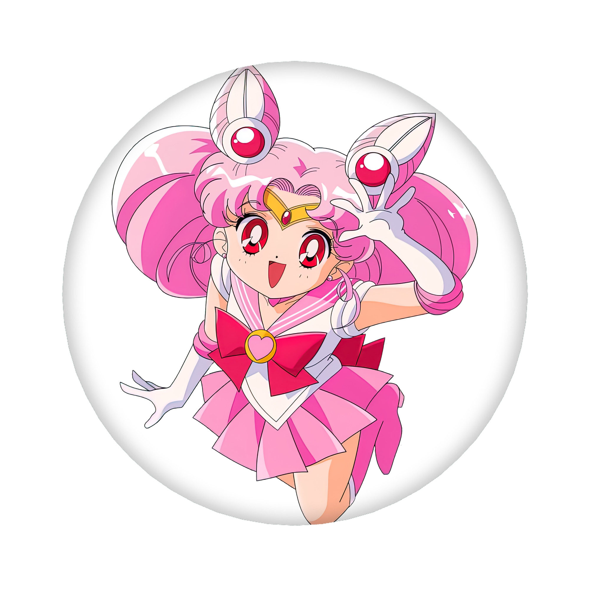 （画像用） 美少女戦士セーラームーン ちびうさ Sailor Moon Chibiusa Tsukino Usagi Small Lady Serenity 6cm 缶バッジ 複数セット