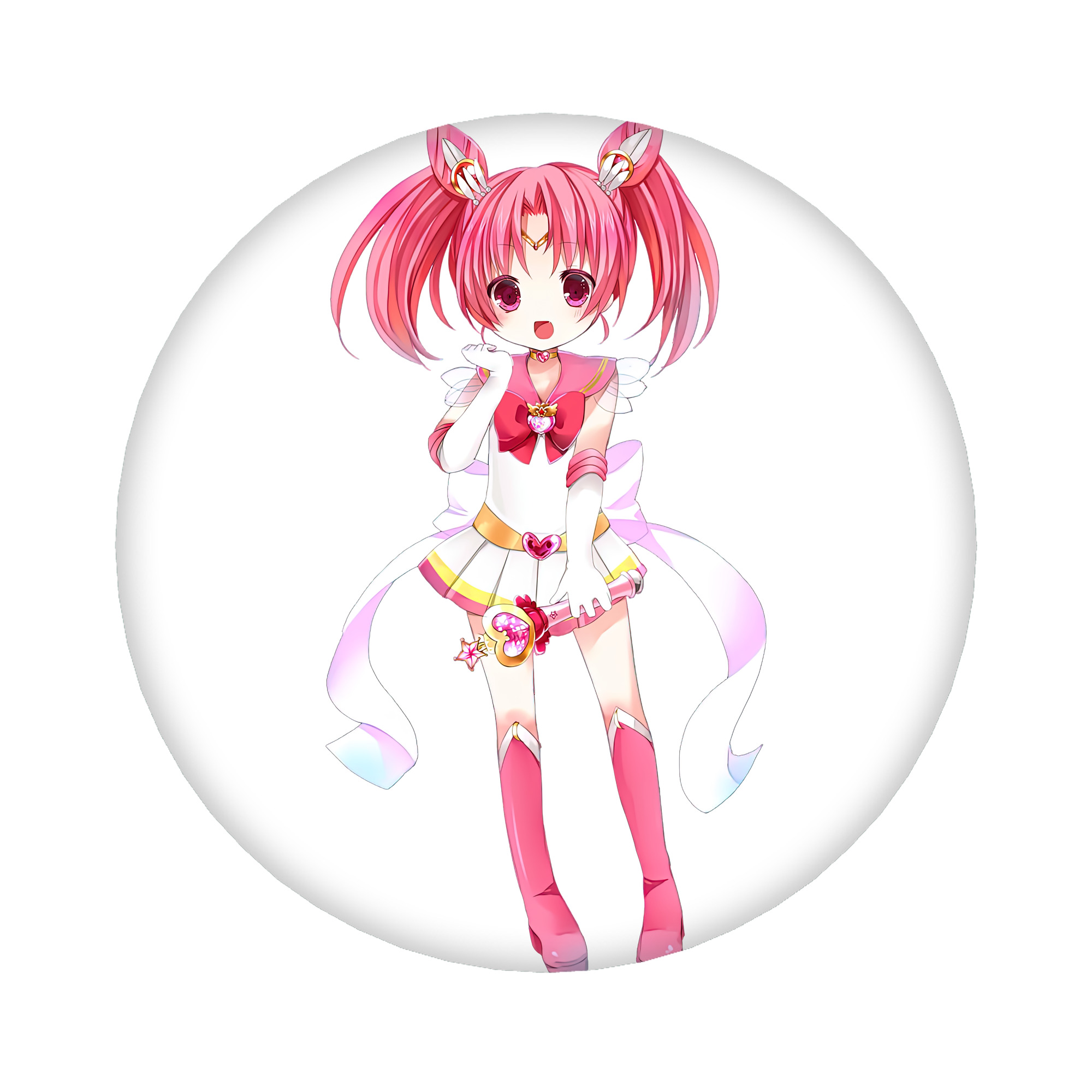 （画像用） 美少女戦士セーラームーン ちびうさ Sailor Moon Chibiusa Tsukino Usagi Small Lady Serenity 6cm 缶バッジ 複数セット