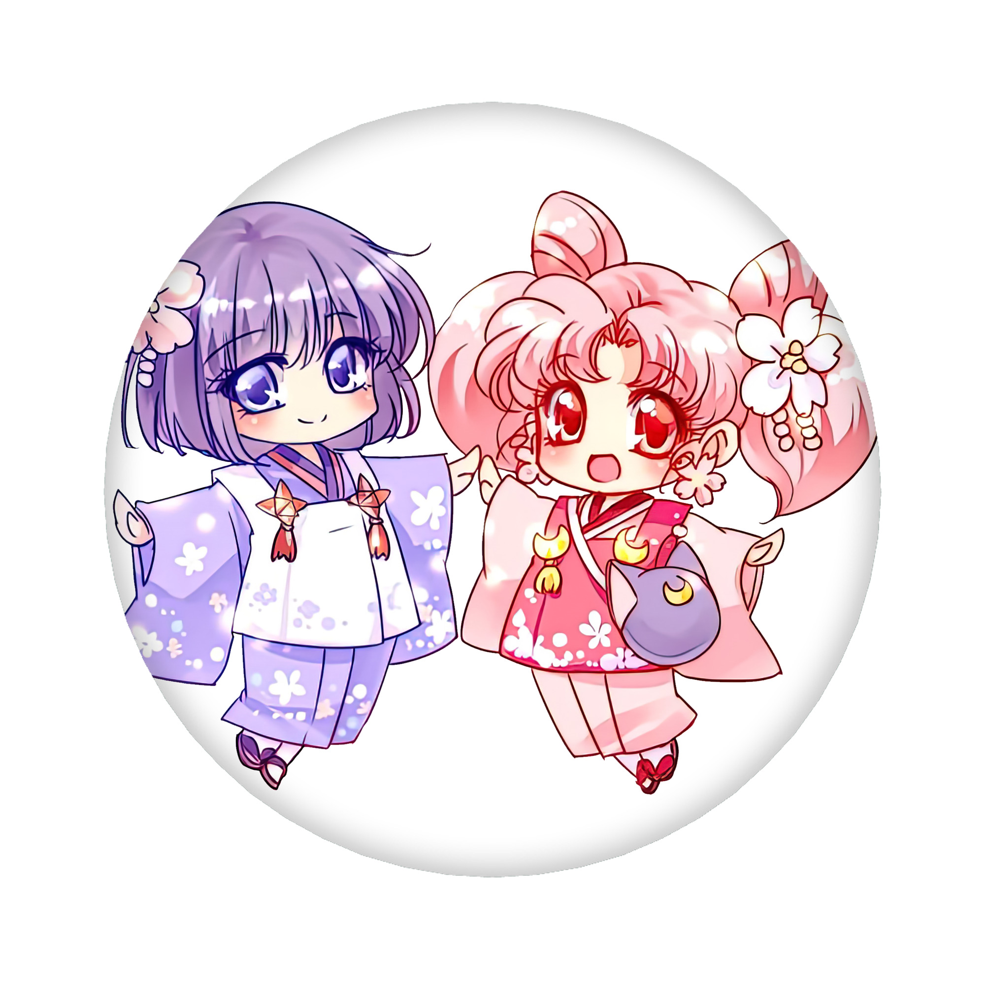 （画像用） 美少女戦士セーラームーン ちびうさ Sailor Moon Chibiusa Tsukino Usagi Small Lady Serenity 6cm 缶バッジ 複数セット