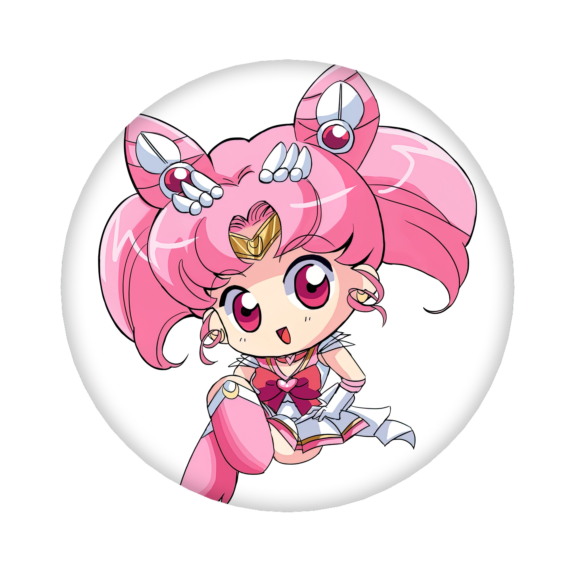 （画像用） 美少女戦士セーラームーン ちびうさ Sailor Moon Chibiusa Tsukino Usagi Small Lady Serenity 6cm 缶バッジ 複数セット