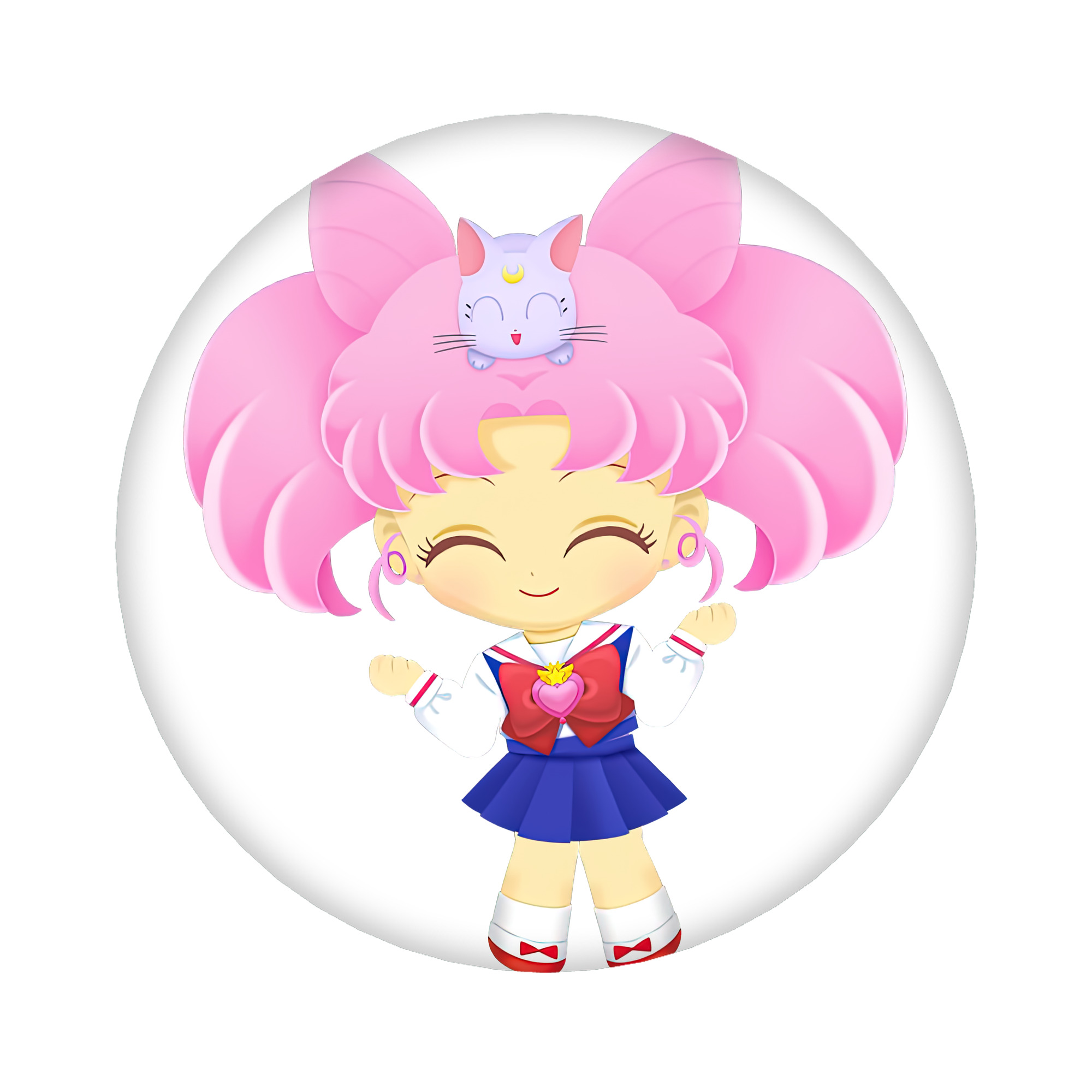 （画像用） 美少女戦士セーラームーン ちびうさ Sailor Moon Chibiusa Tsukino Usagi Small Lady Serenity 6cm 缶バッジ 複数セット