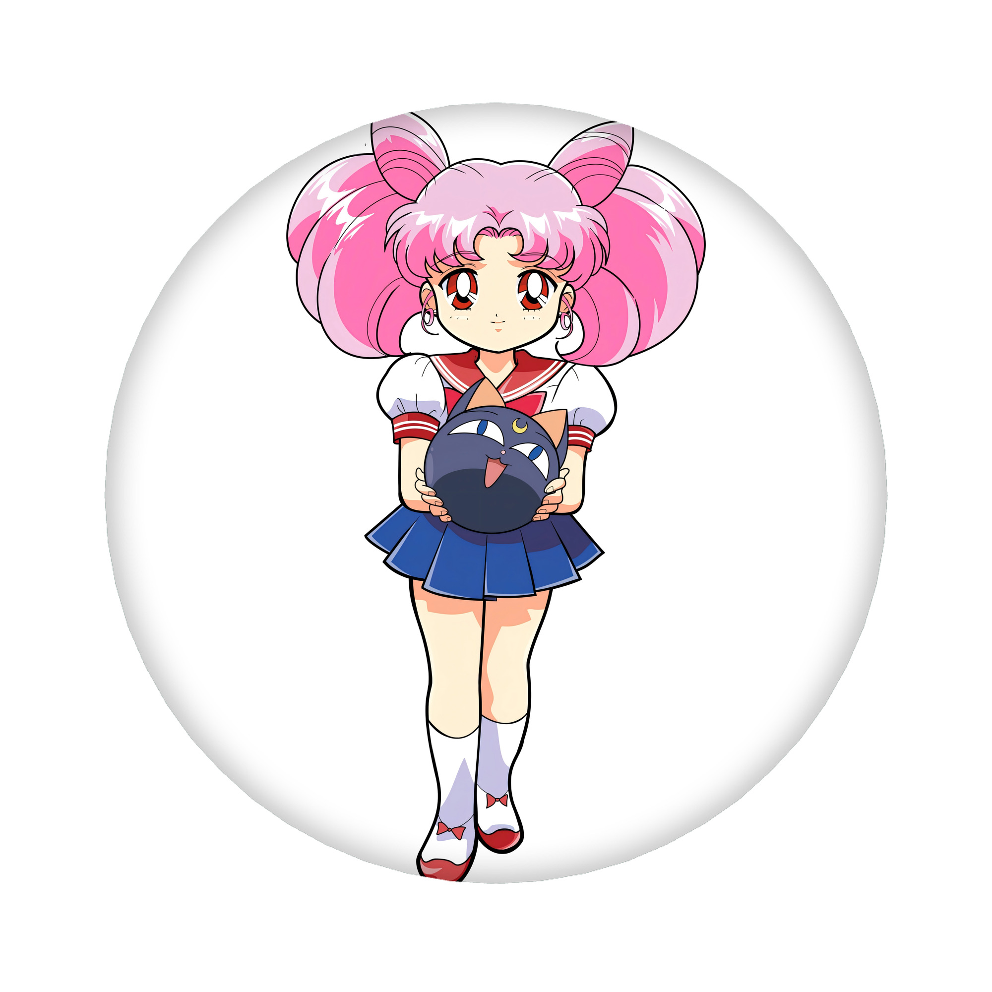 （画像用） 美少女戦士セーラームーン ちびうさ Sailor Moon Chibiusa Tsukino Usagi Small Lady Serenity 6cm 缶バッジ 複数セット