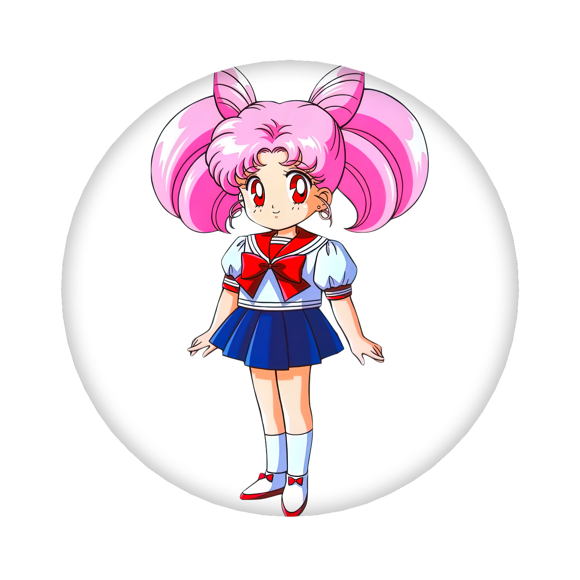 （画像用） 美少女戦士セーラームーン ちびうさ Sailor Moon Chibiusa Tsukino Usagi Small Lady Serenity 6cm 缶バッジ 複数セット
