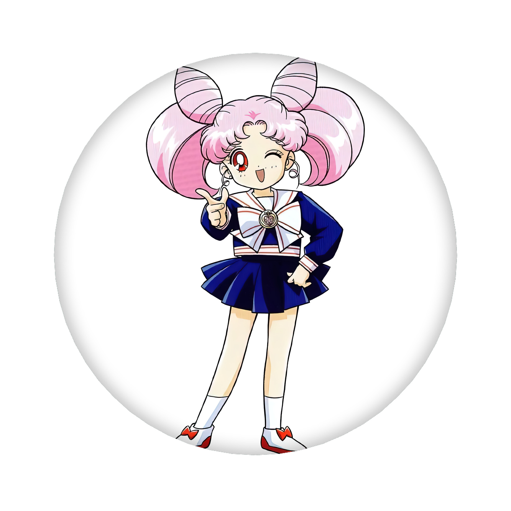（画像用） 美少女戦士セーラームーン ちびうさ Sailor Moon Chibiusa Tsukino Usagi Small Lady Serenity 6cm 缶バッジ 複数セット