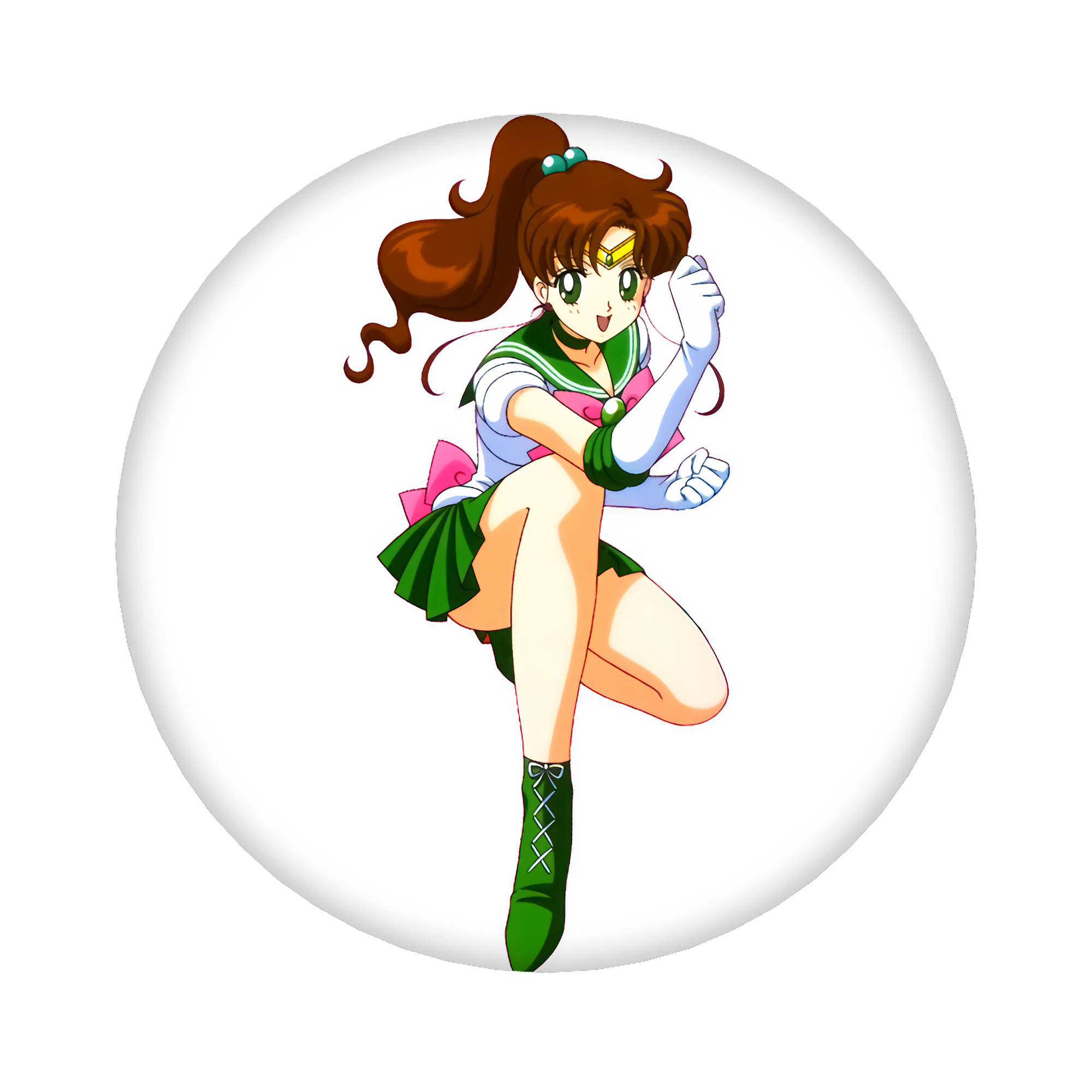 （画像用） 美少女戦士セーラームーン 木野 まこと きの まこと Sailor Moon Kino Makoto （セーラージュピター；Sailor Jupiter） 6cm 缶バッジ 複数セット