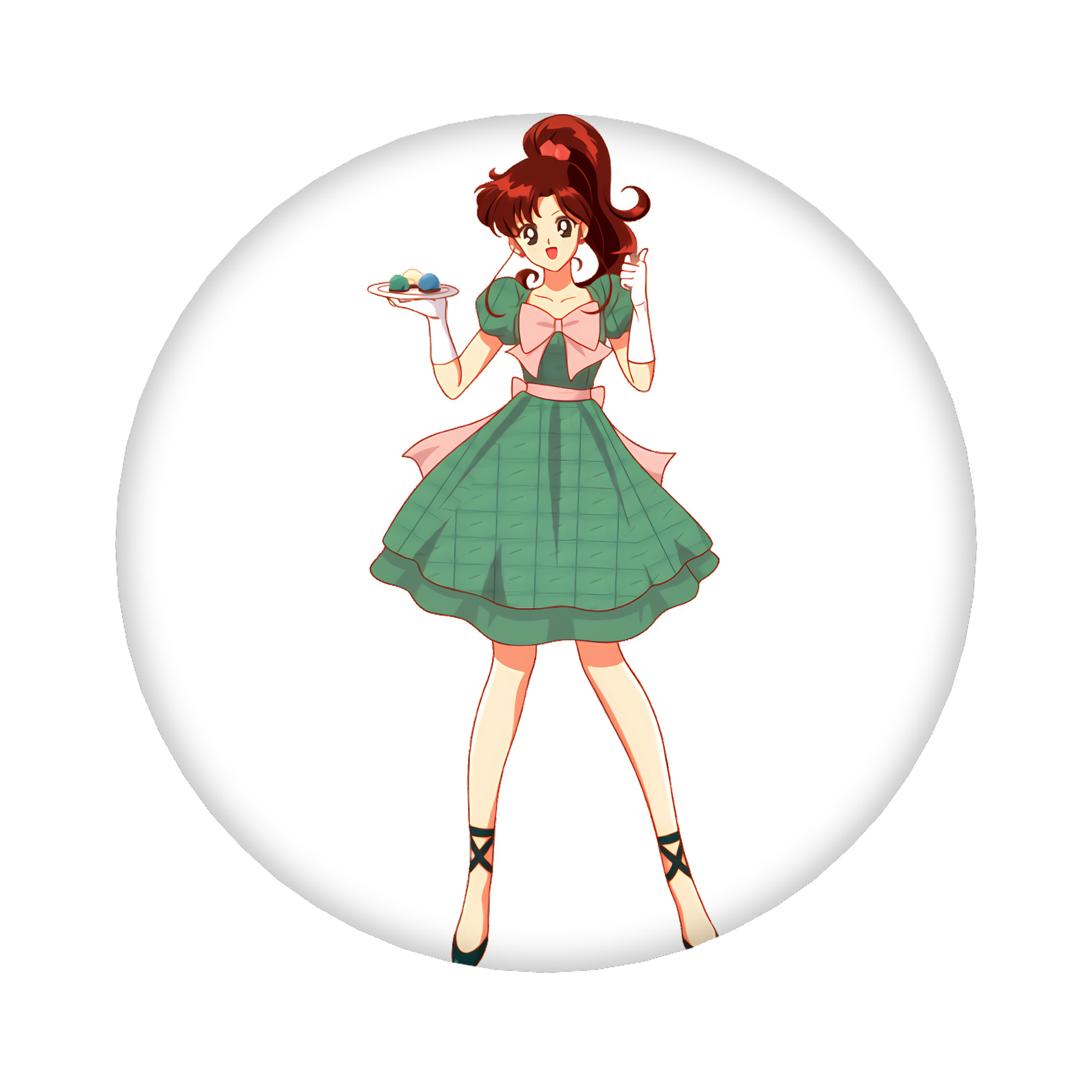 （画像用） 美少女戦士セーラームーン 木野 まこと きの まこと Sailor Moon Kino Makoto （セーラージュピター；Sailor Jupiter） 6cm 缶バッジ 複数セット