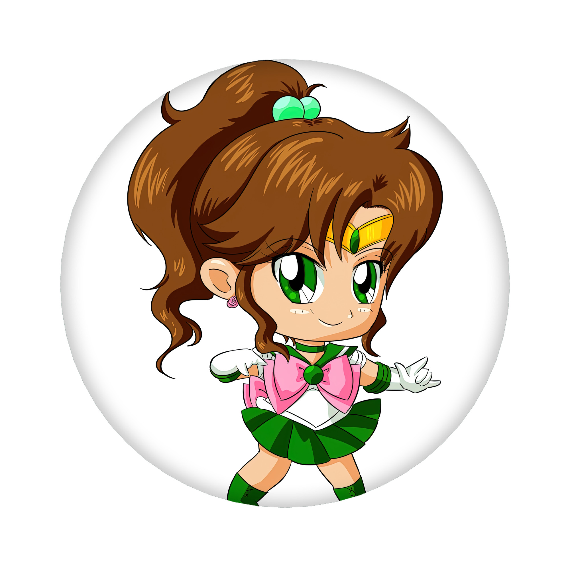 （画像用） 美少女戦士セーラームーン 木野 まこと きの まこと Sailor Moon Kino Makoto （セーラージュピター；Sailor Jupiter） 6cm 缶バッジ 複数セット