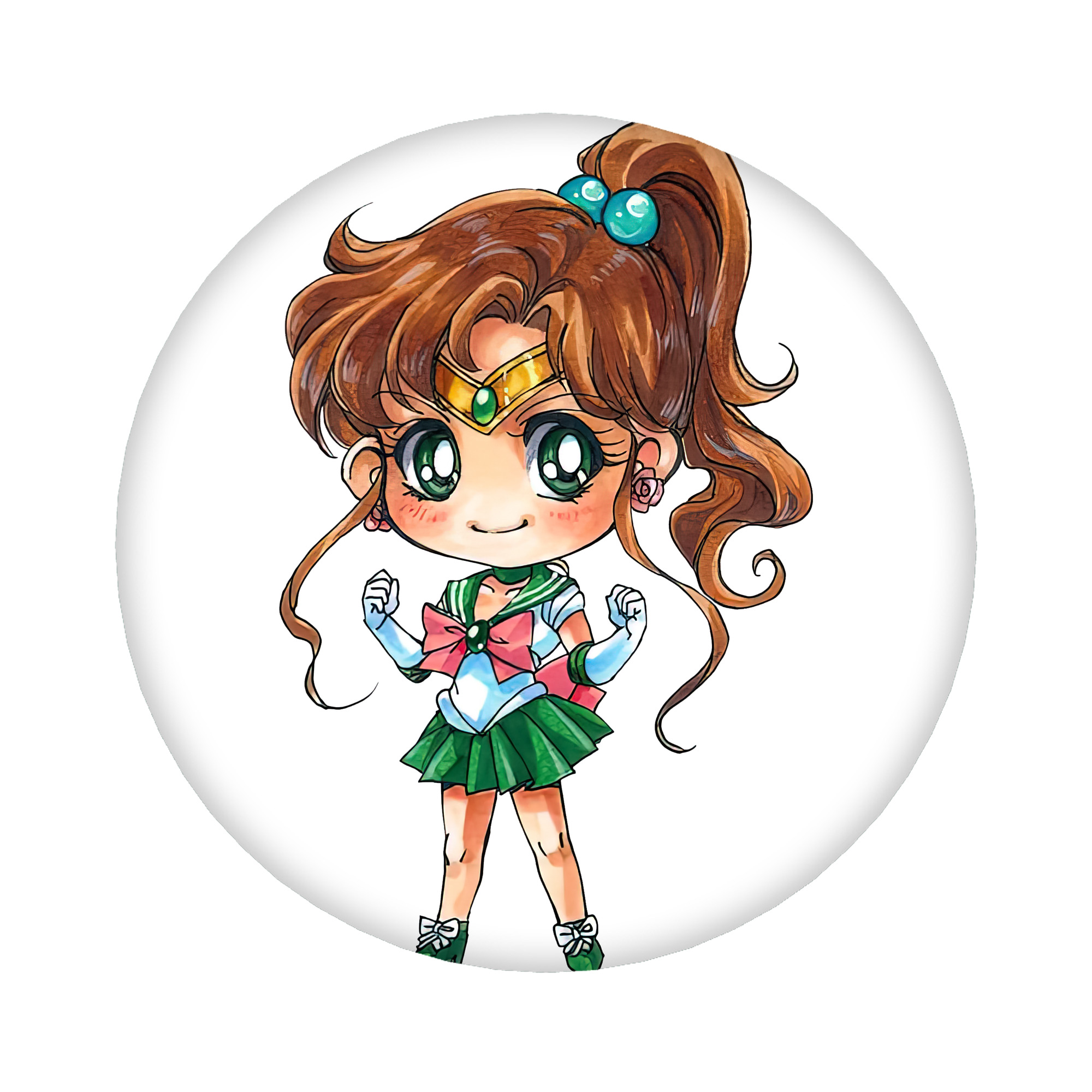 （画像用） 美少女戦士セーラームーン 木野 まこと きの まこと Sailor Moon Kino Makoto （セーラージュピター；Sailor Jupiter） 6cm 缶バッジ 複数セット
