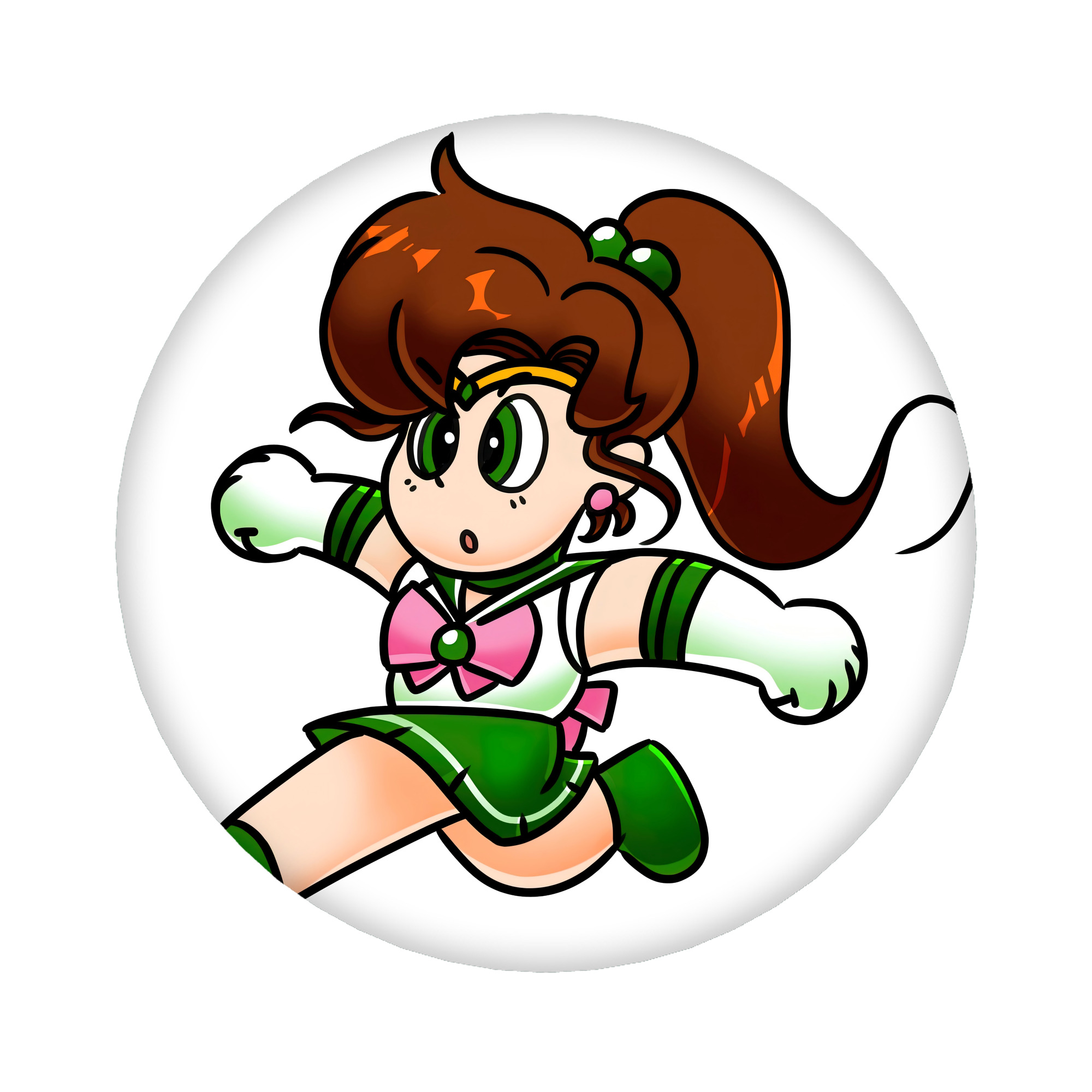 （画像用） 美少女戦士セーラームーン 木野 まこと きの まこと Sailor Moon Kino Makoto （セーラージュピター；Sailor Jupiter） 6cm 缶バッジ 複数セット