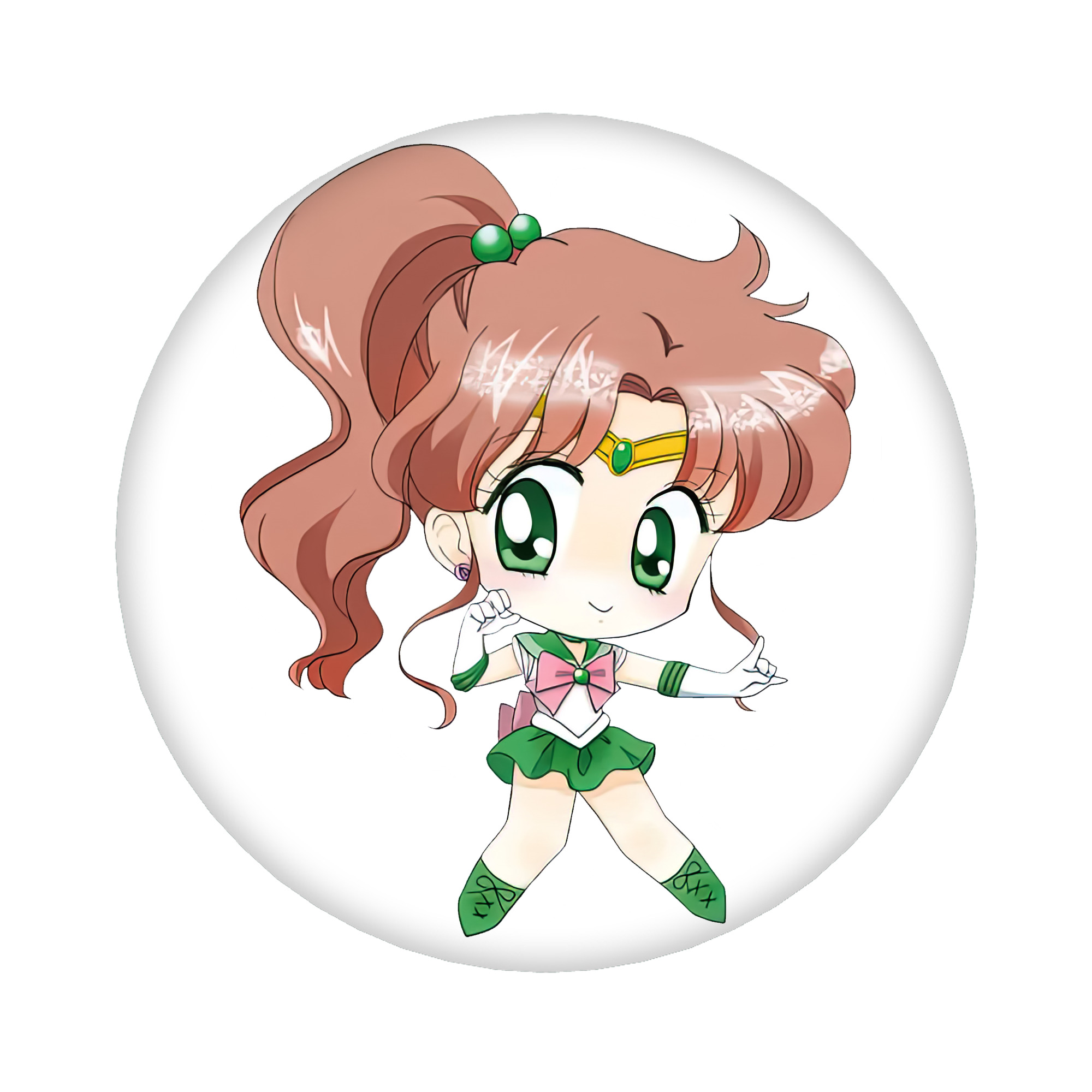 （画像用） 美少女戦士セーラームーン 木野 まこと きの まこと Sailor Moon Kino Makoto （セーラージュピター；Sailor Jupiter） 6cm 缶バッジ 複数セット