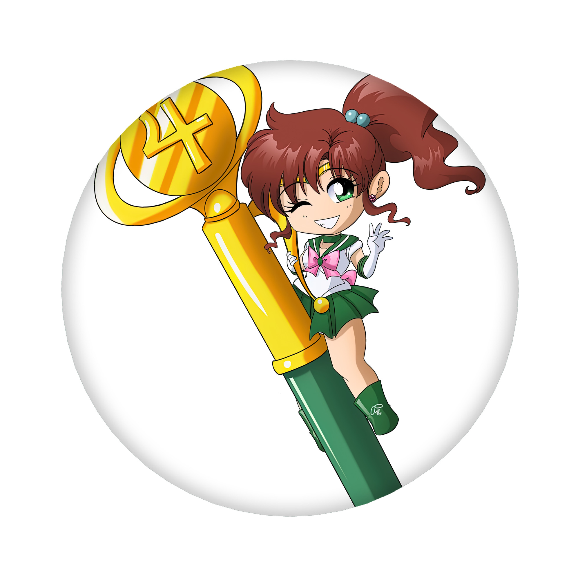 （画像用） 美少女戦士セーラームーン 木野 まこと きの まこと Sailor Moon Kino Makoto （セーラージュピター；Sailor Jupiter） 6cm 缶バッジ 複数セット