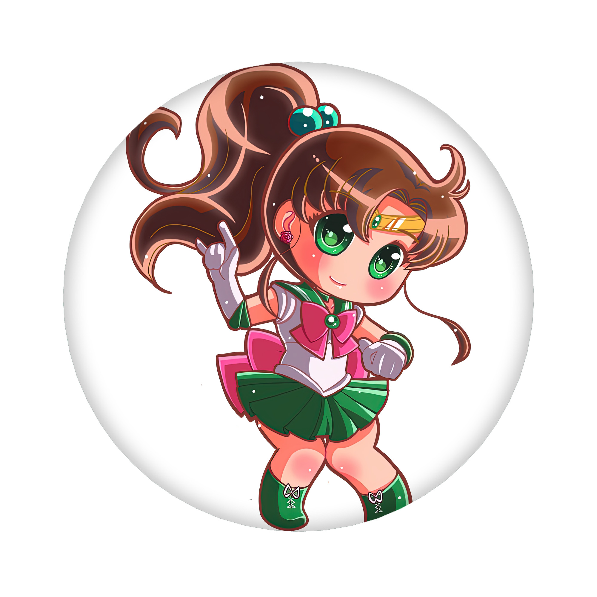 （画像用） 美少女戦士セーラームーン 木野 まこと きの まこと Sailor Moon Kino Makoto （セーラージュピター；Sailor Jupiter） 6cm 缶バッジ 複数セット