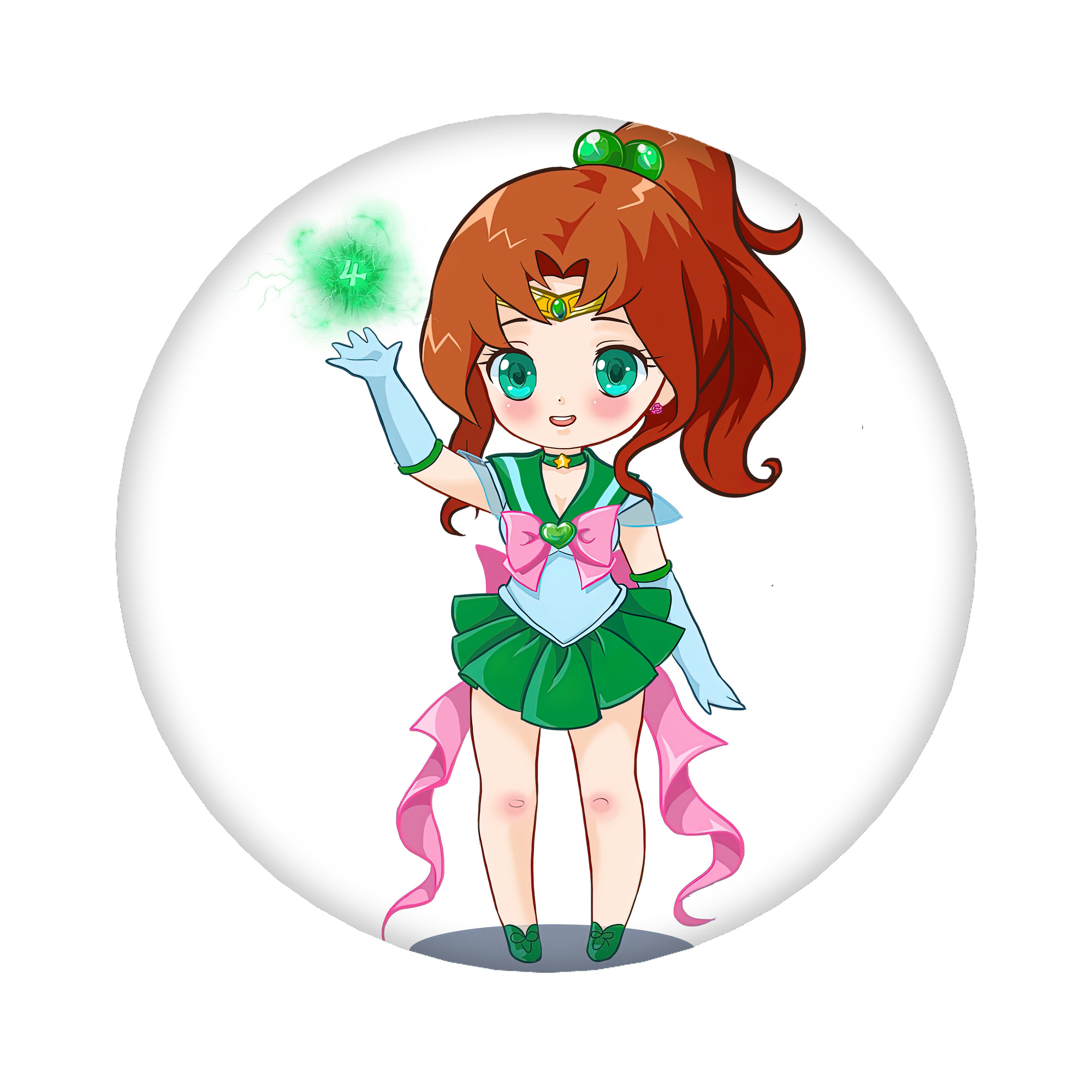 （画像用） 美少女戦士セーラームーン 木野 まこと きの まこと Sailor Moon Kino Makoto （セーラージュピター；Sailor Jupiter） 6cm 缶バッジ 複数セット