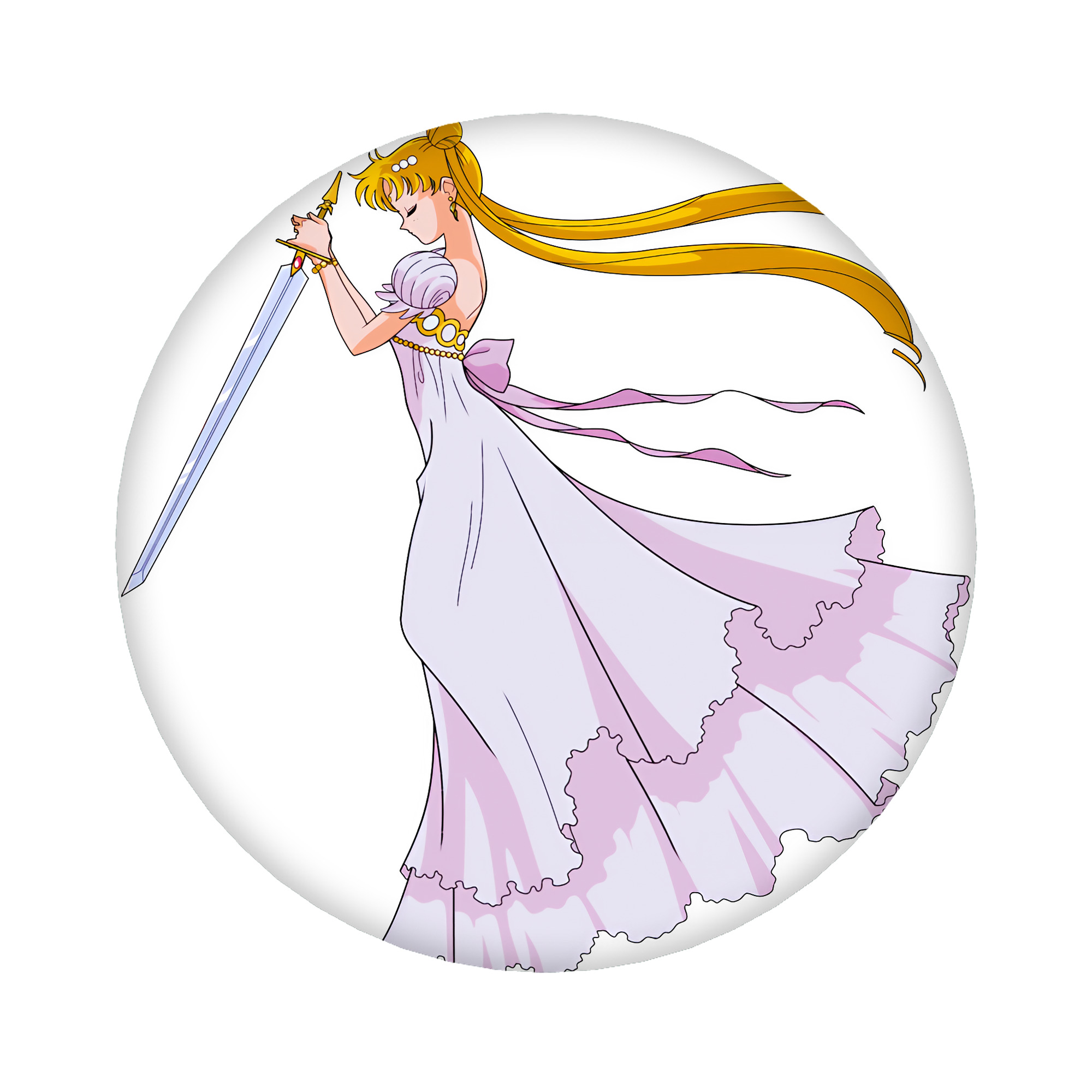 （画像用） 美少女戦士セーラームーン 愛野 美奈子 あいの みなこ Sailor Moon Aino Minako 6cm 缶バッジ 複数セット