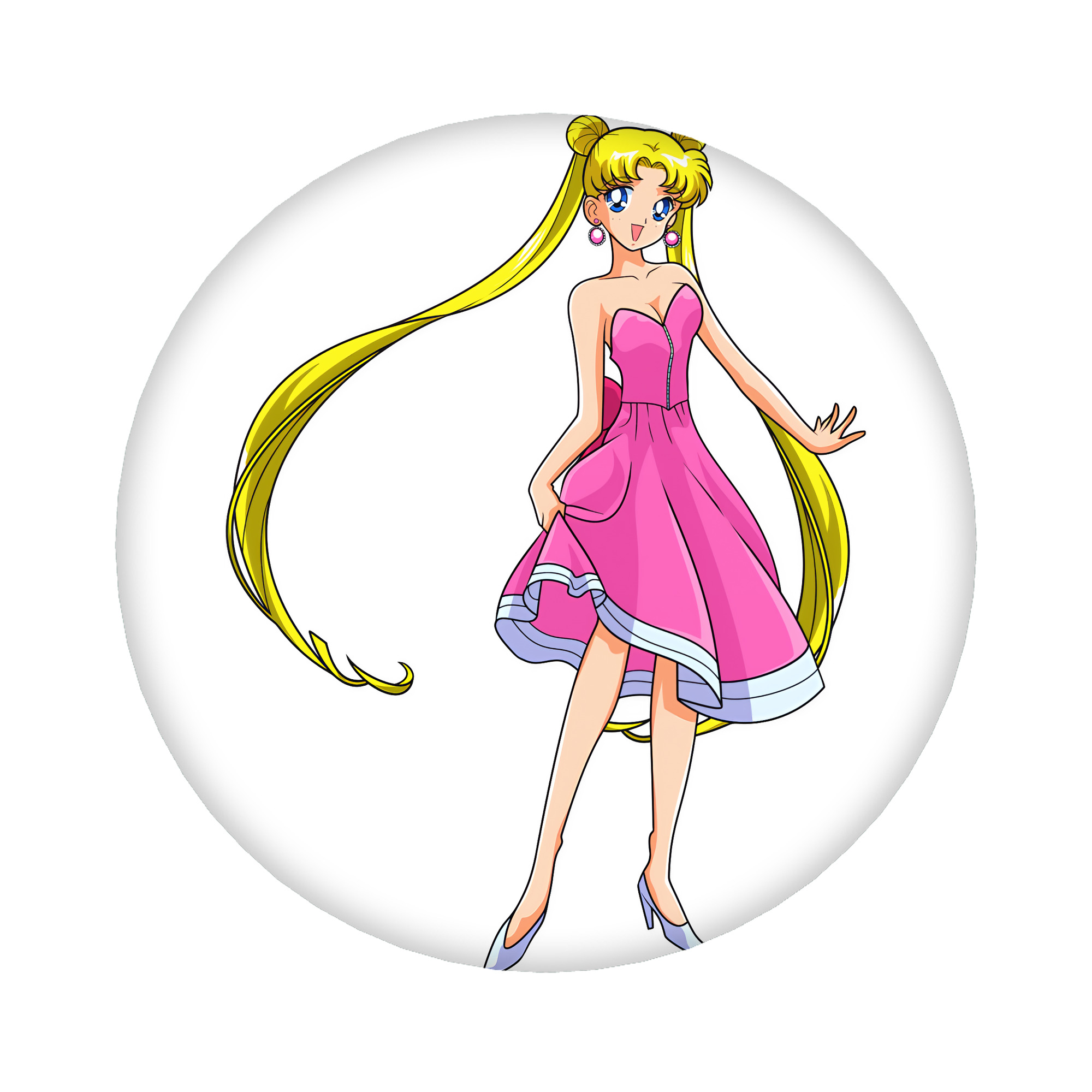 （画像用） 美少女戦士セーラームーン 愛野 美奈子 あいの みなこ Sailor Moon Aino Minako 6cm 缶バッジ 複数セット