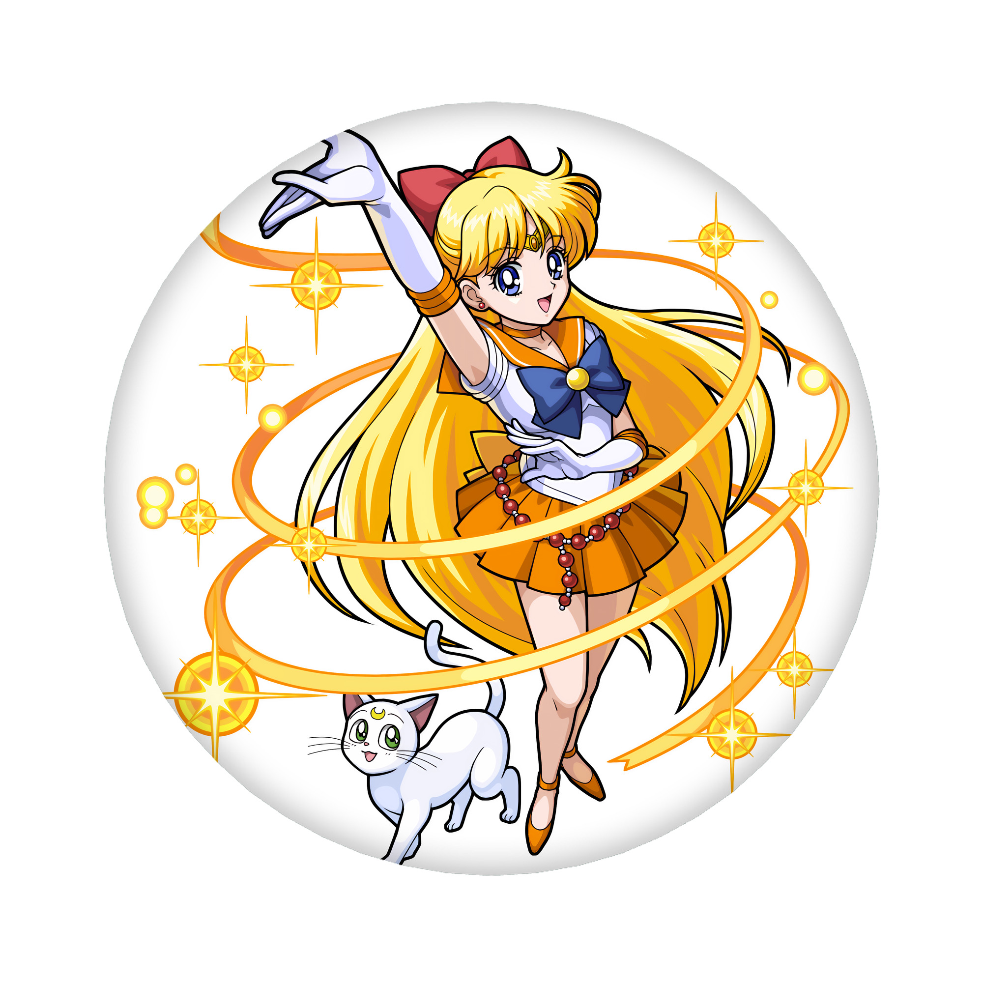 （画像用） 美少女戦士セーラームーン 愛野 美奈子 あいの みなこ Sailor Moon Aino Minako 6cm 缶バッジ 複数セット