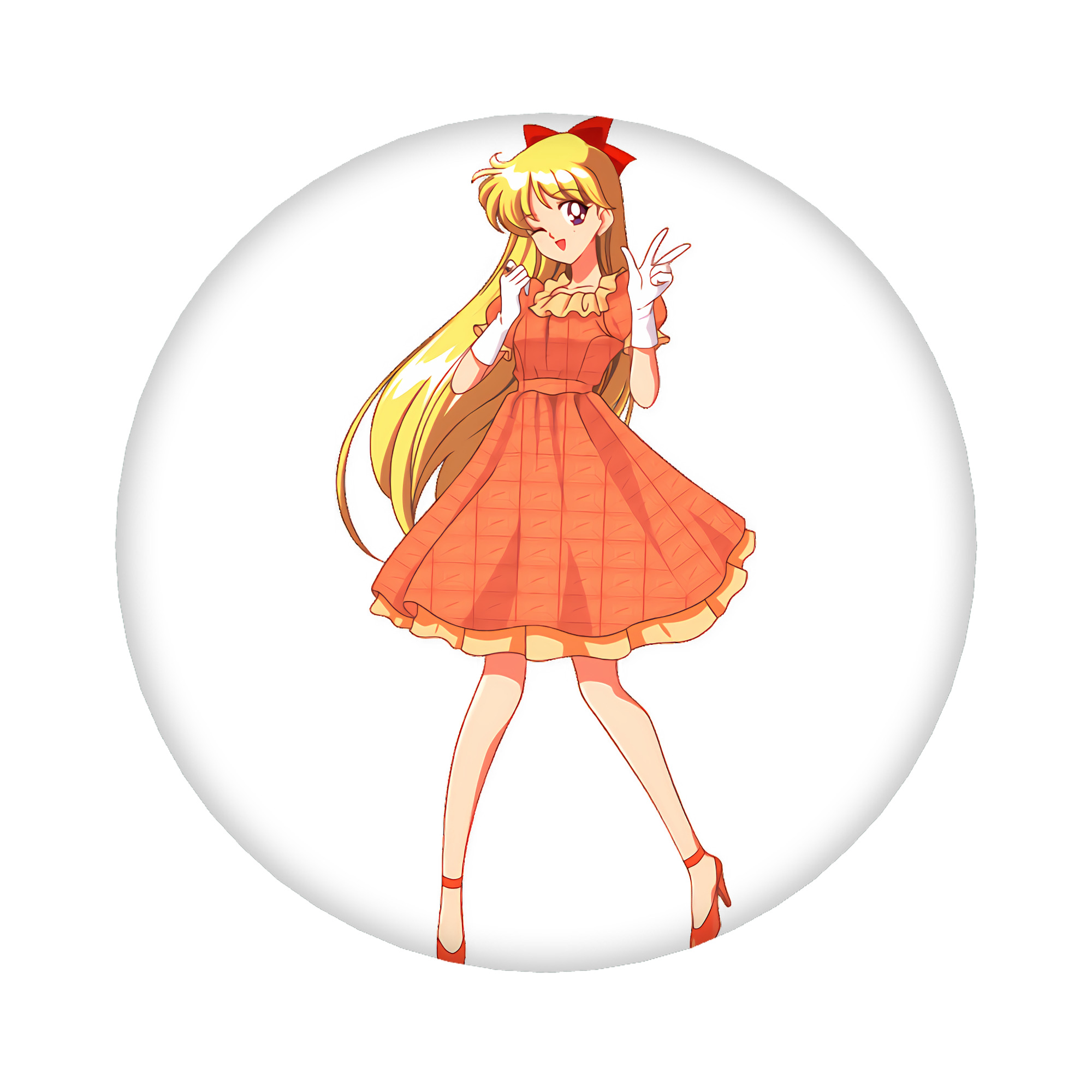 （画像用） 美少女戦士セーラームーン 愛野 美奈子 あいの みなこ Sailor Moon Aino Minako 6cm 缶バッジ 複数セット