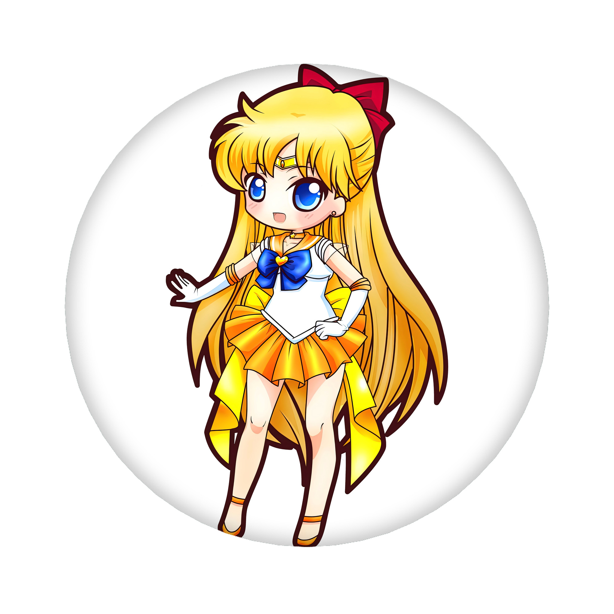 （画像用） 美少女戦士セーラームーン 愛野 美奈子 あいの みなこ Sailor Moon Aino Minako 6cm 缶バッジ 複数セット