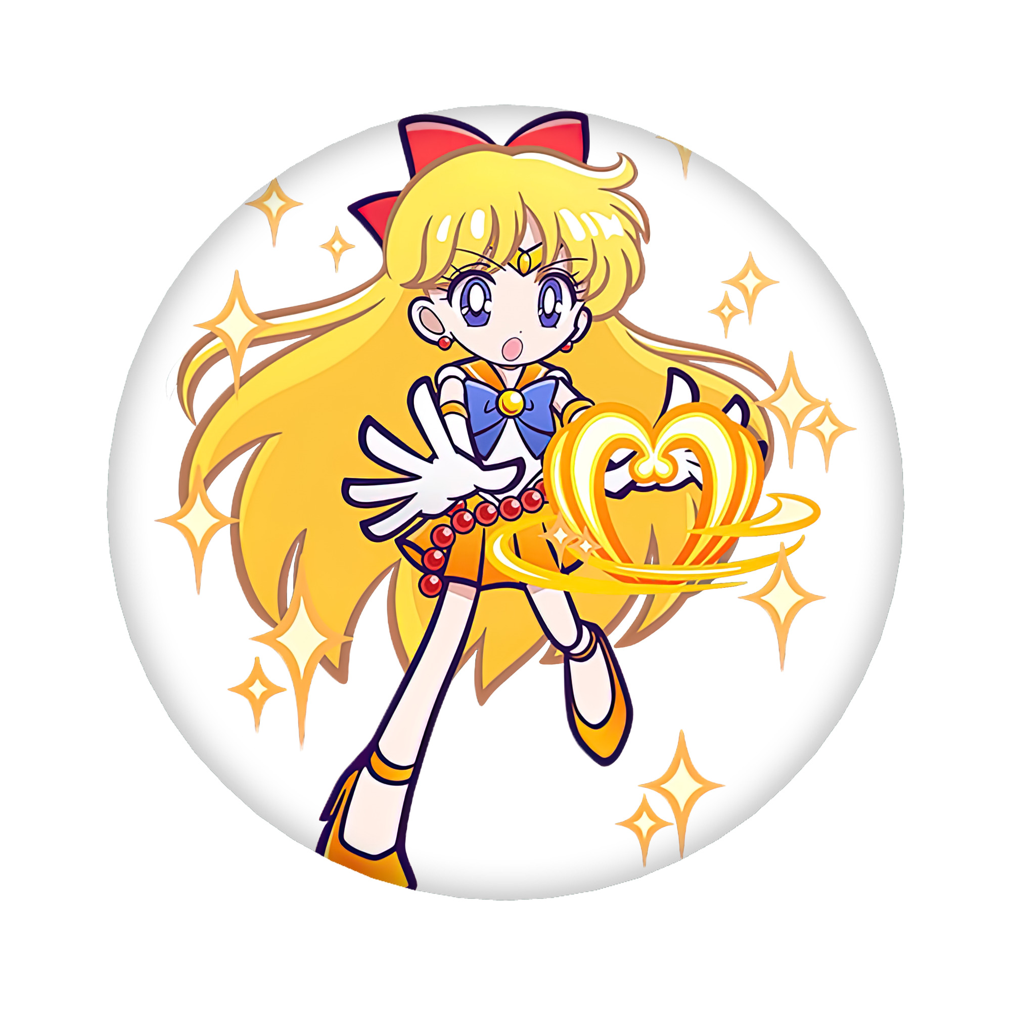 （画像用） 美少女戦士セーラームーン 愛野 美奈子 あいの みなこ Sailor Moon Aino Minako 6cm 缶バッジ 複数セット