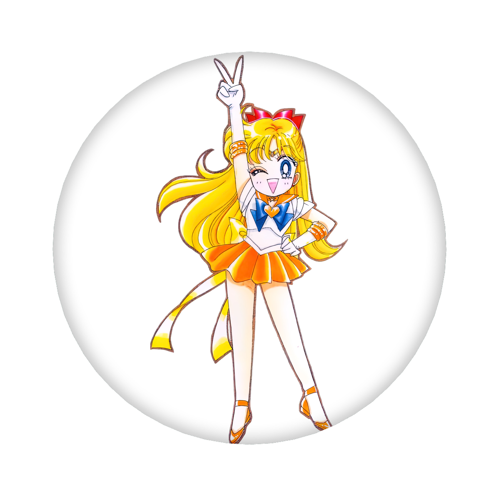 （画像用） 美少女戦士セーラームーン 愛野 美奈子 あいの みなこ Sailor Moon Aino Minako 6cm 缶バッジ 複数セット