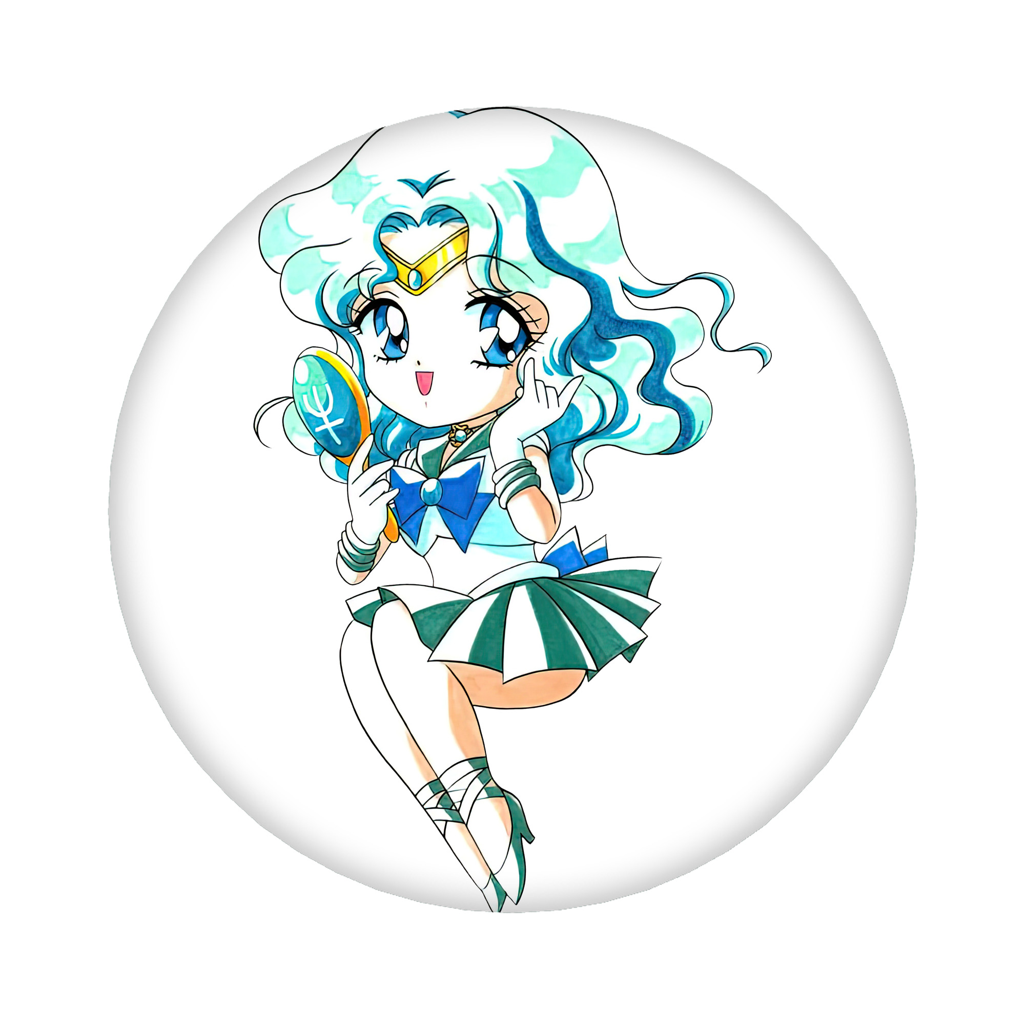（画像用） 美少女戦士セーラームーン 海王 みちる（かいおう みちる） Sailor Moon Kaiou Michiru 6cm 缶バッジ 複数セット