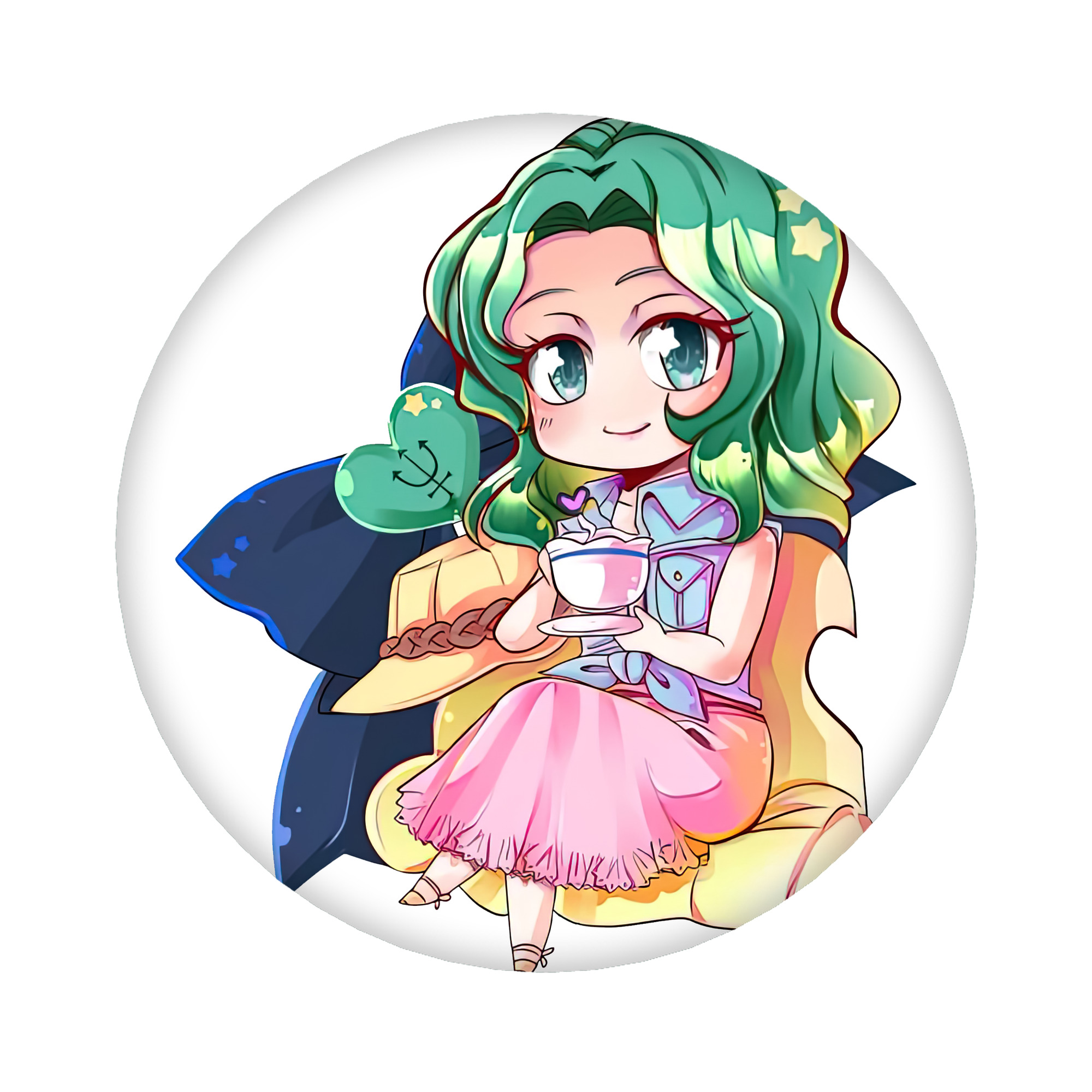 （画像用） 美少女戦士セーラームーン 海王 みちる（かいおう みちる） Sailor Moon Kaiou Michiru 6cm 缶バッジ 複数セット