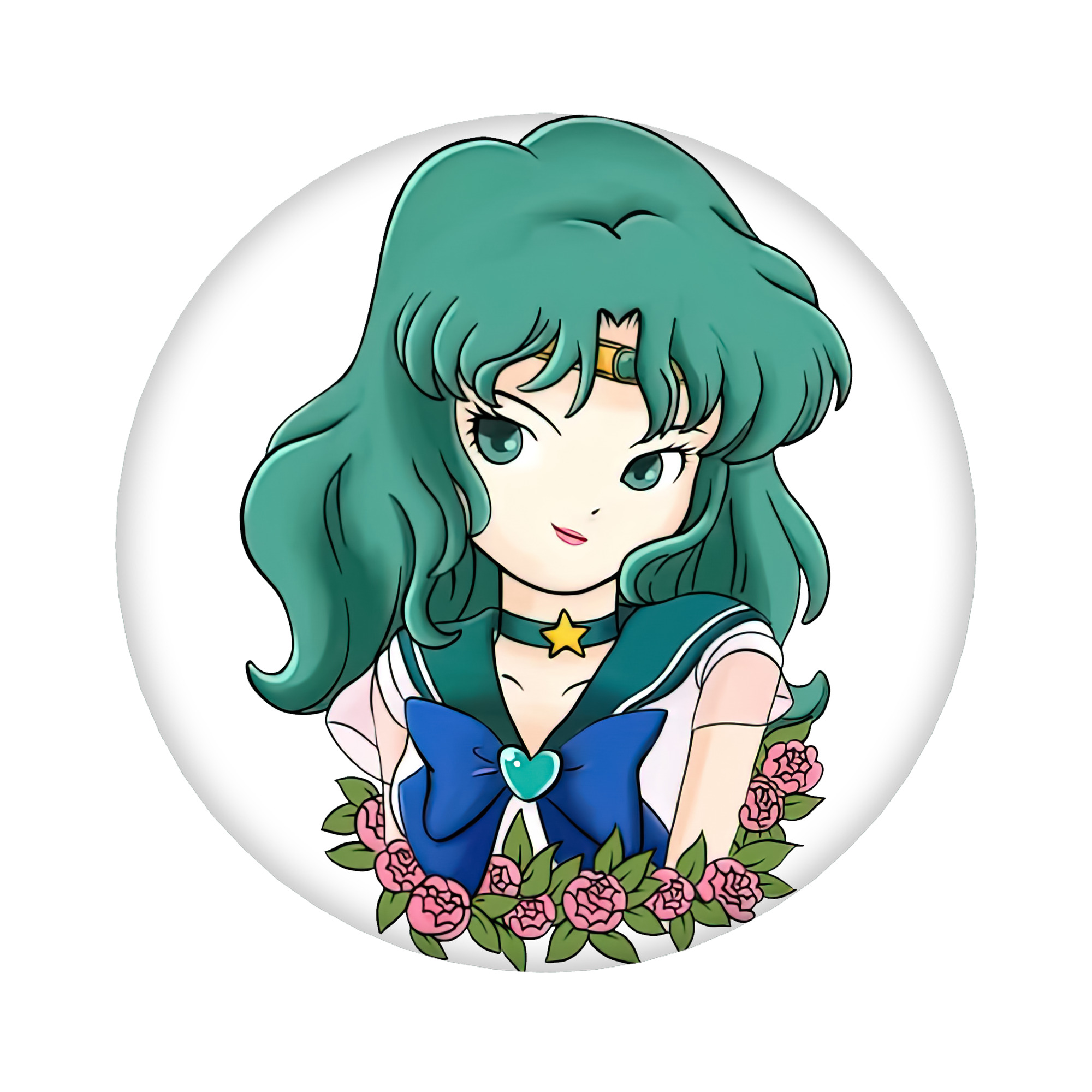 （画像用） 美少女戦士セーラームーン 海王 みちる（かいおう みちる） Sailor Moon Kaiou Michiru 6cm 缶バッジ 複数セット