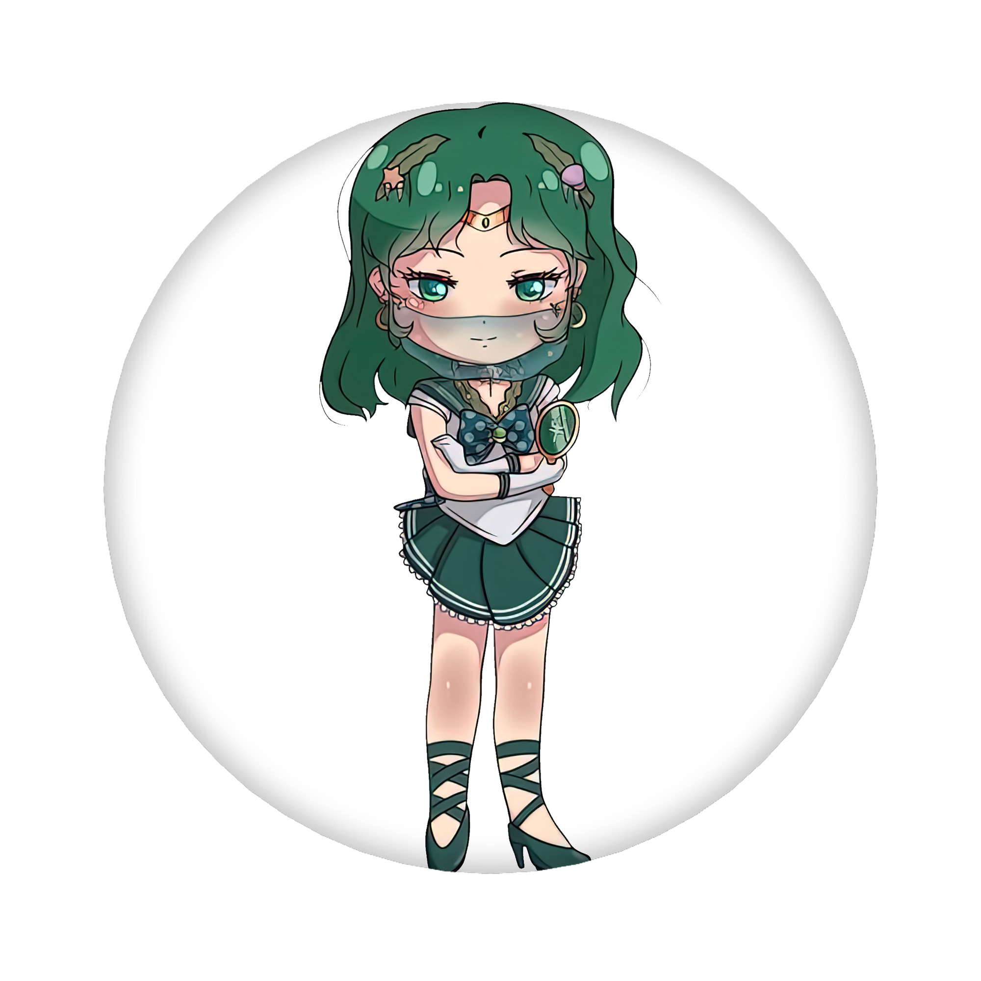 （画像用） 美少女戦士セーラームーン 海王 みちる（かいおう みちる） Sailor Moon Kaiou Michiru 6cm 缶バッジ 複数セット