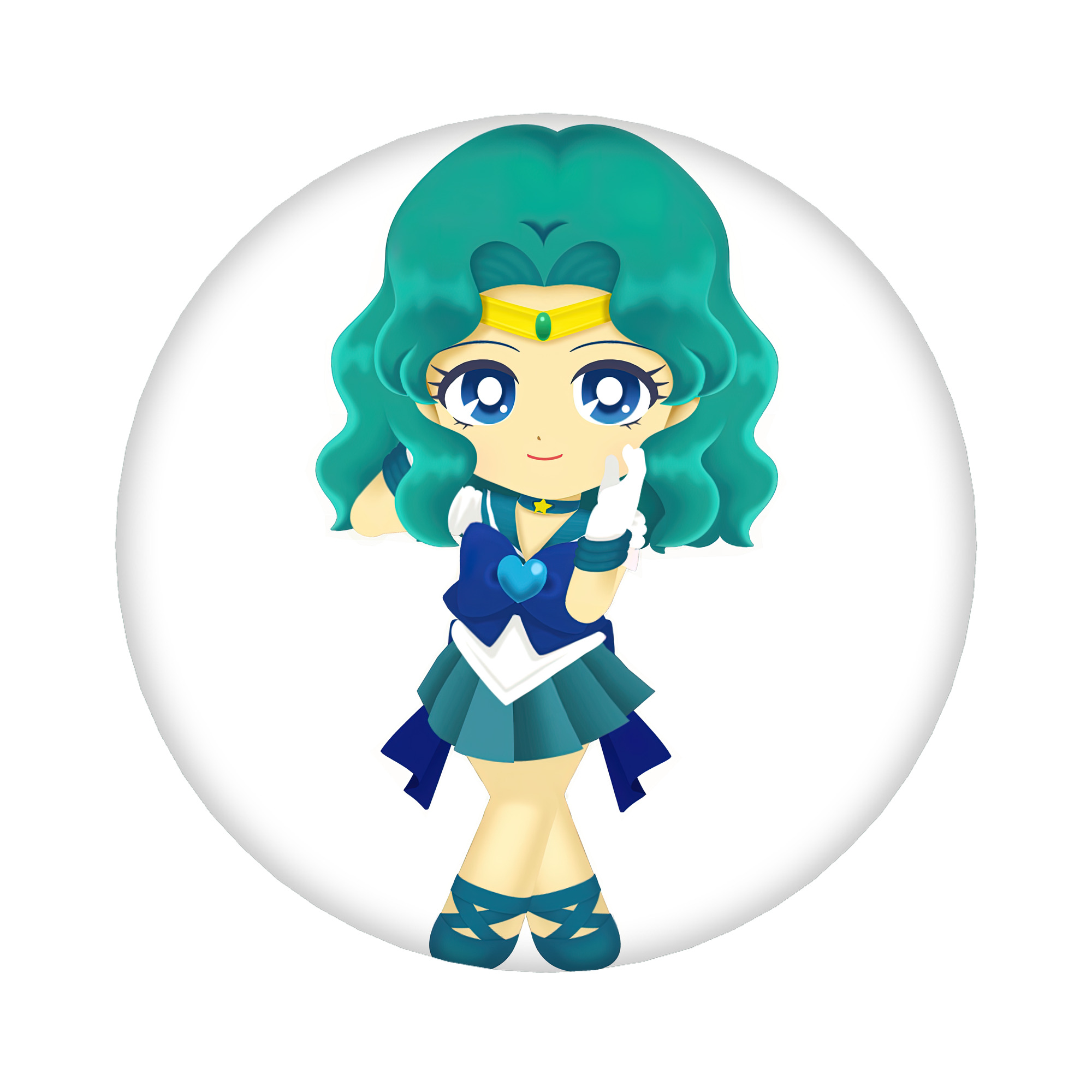 （画像用） 美少女戦士セーラームーン 海王 みちる（かいおう みちる） Sailor Moon Kaiou Michiru 6cm 缶バッジ 複数セット