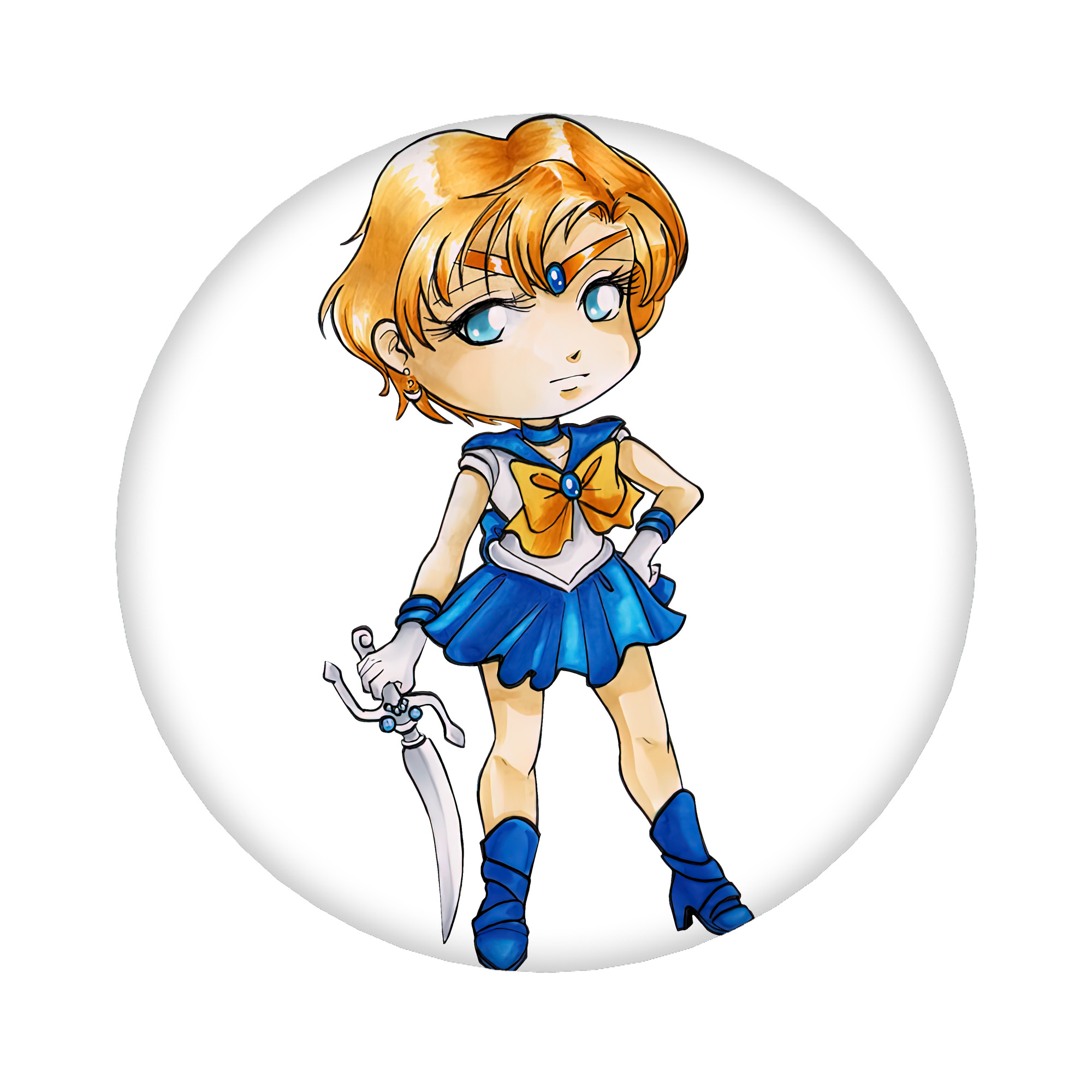 （画像用） 美少女戦士セーラームーン 天王はるか Sailor Moon Tenoh Haruka 6cm 缶バッジ 複数セット