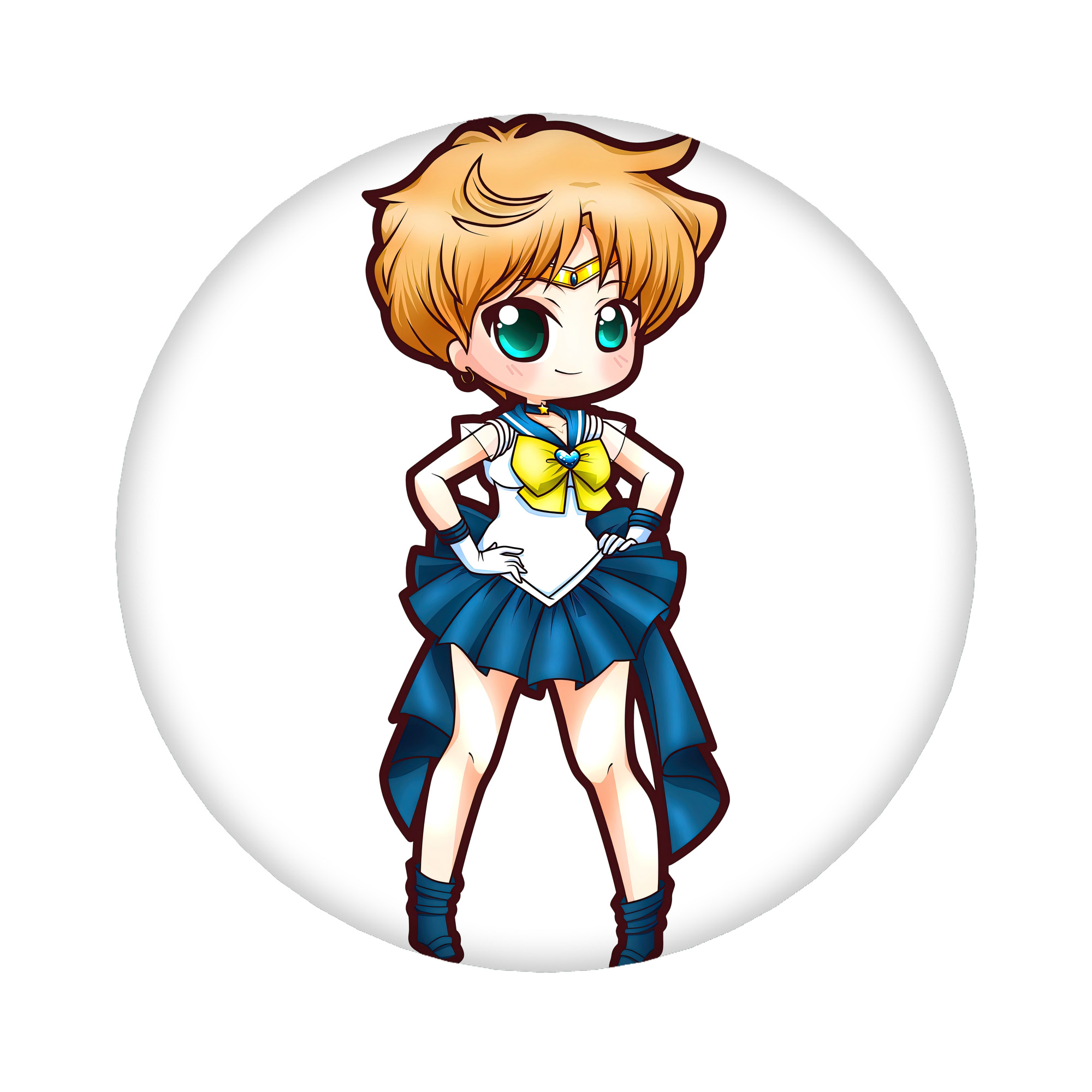（画像用） 美少女戦士セーラームーン 天王はるか Sailor Moon Tenoh Haruka 6cm 缶バッジ 複数セット