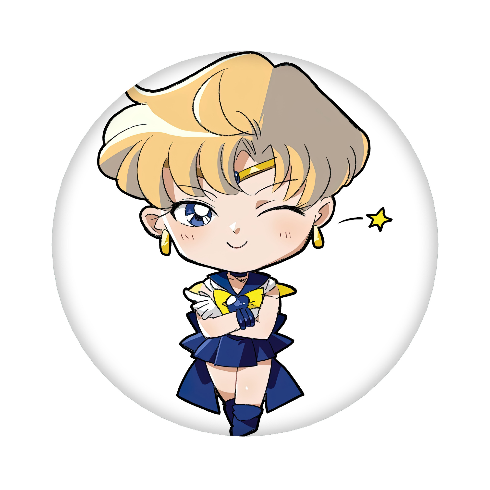 （画像用） 美少女戦士セーラームーン 天王はるか Sailor Moon Tenoh Haruka 6cm 缶バッジ 複数セット