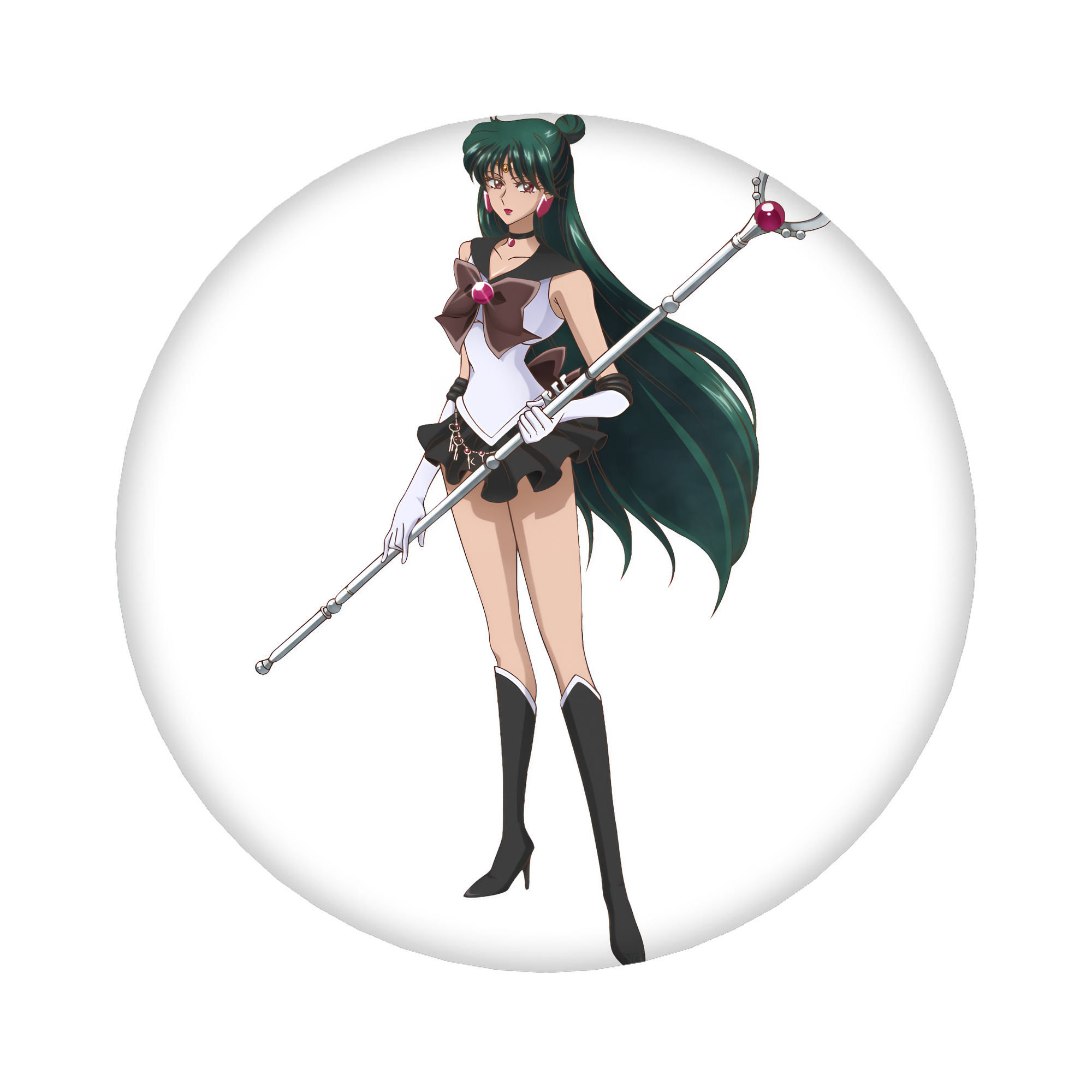 （画像用） 美少女戦士セーラームーン 冥王せつな Sailor Moon Meiou Setsuna 6cm 缶バッジ 複数セット