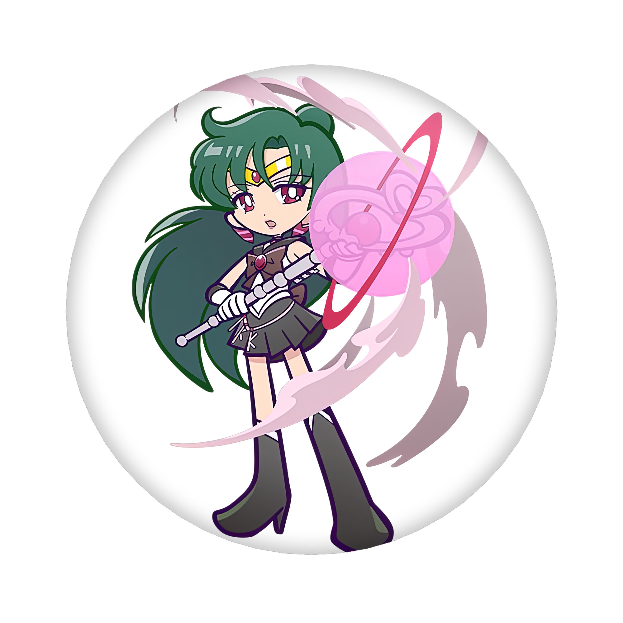 （画像用） 美少女戦士セーラームーン 冥王せつな Sailor Moon Meiou Setsuna 6cm 缶バッジ 複数セット