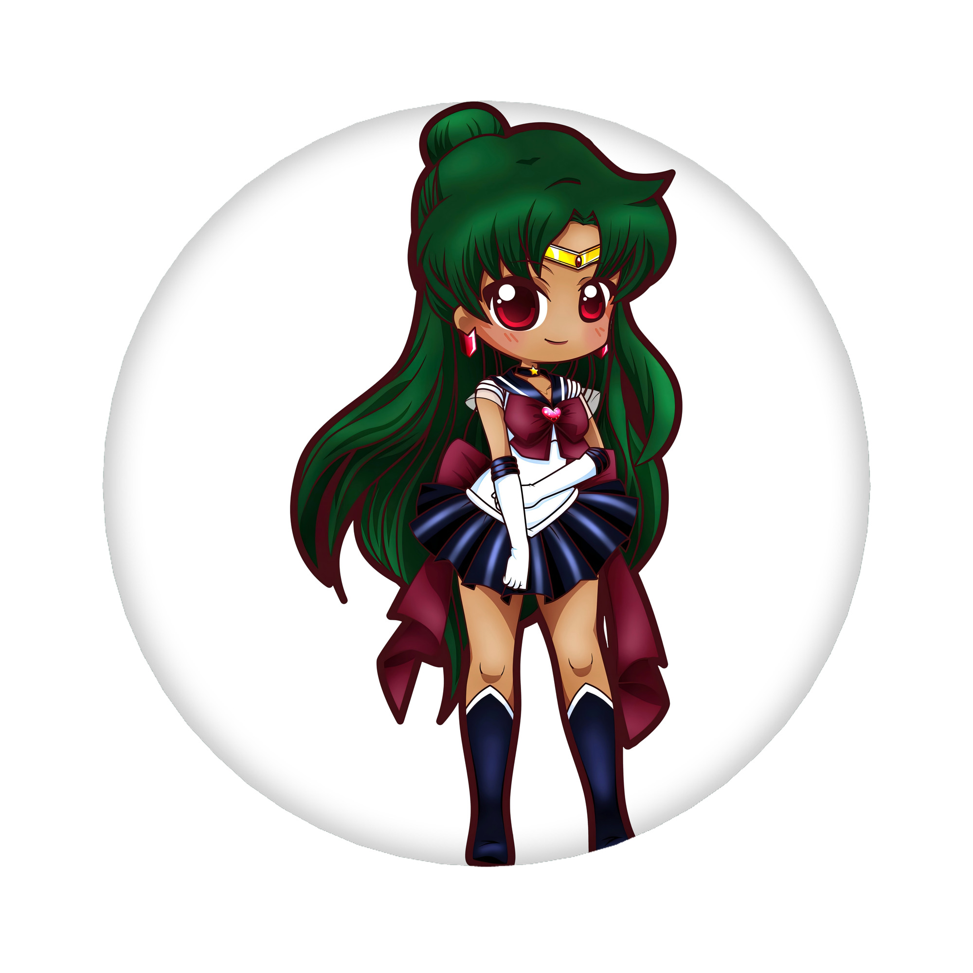 （画像用） 美少女戦士セーラームーン 冥王せつな Sailor Moon Meiou Setsuna 6cm 缶バッジ 複数セット