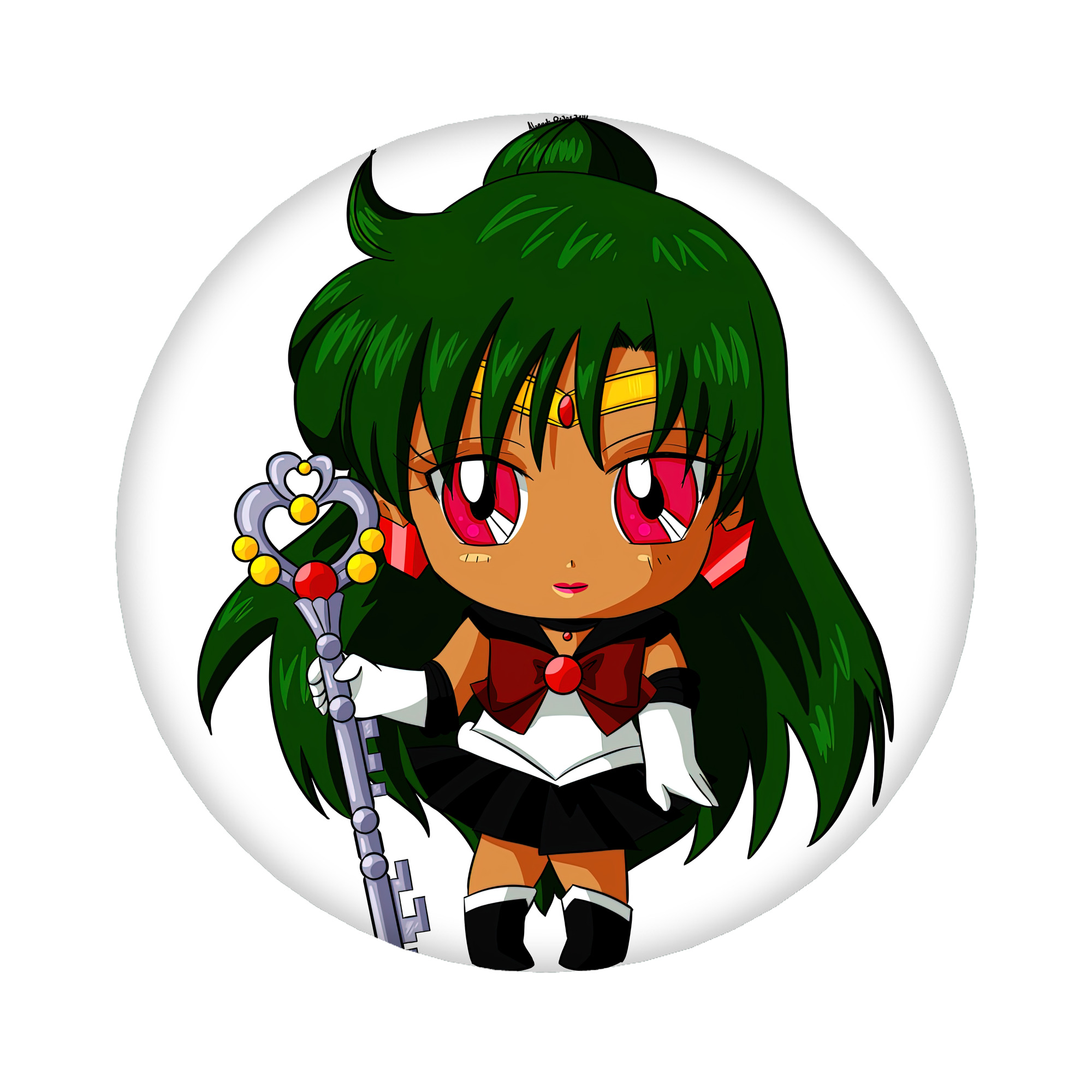 （画像用） 美少女戦士セーラームーン 冥王せつな Sailor Moon Meiou Setsuna 6cm 缶バッジ 複数セット