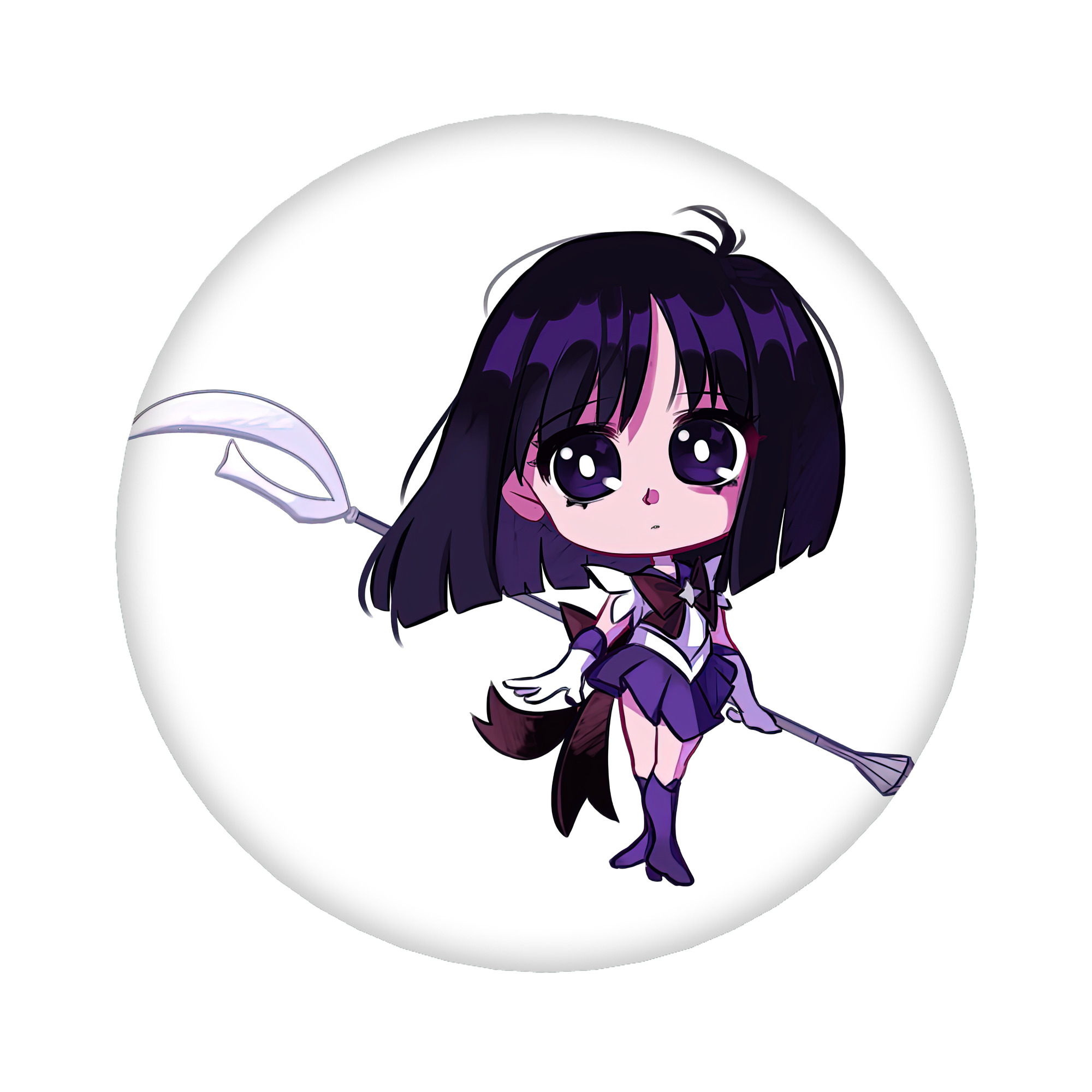 （画像用） 美少女戦士セーラームーン 土萠ほたる Sailor Moon Tomoe Hotaru （セーラーサターン；Sailor Saturn） 6cm 缶バッジ 複数セット