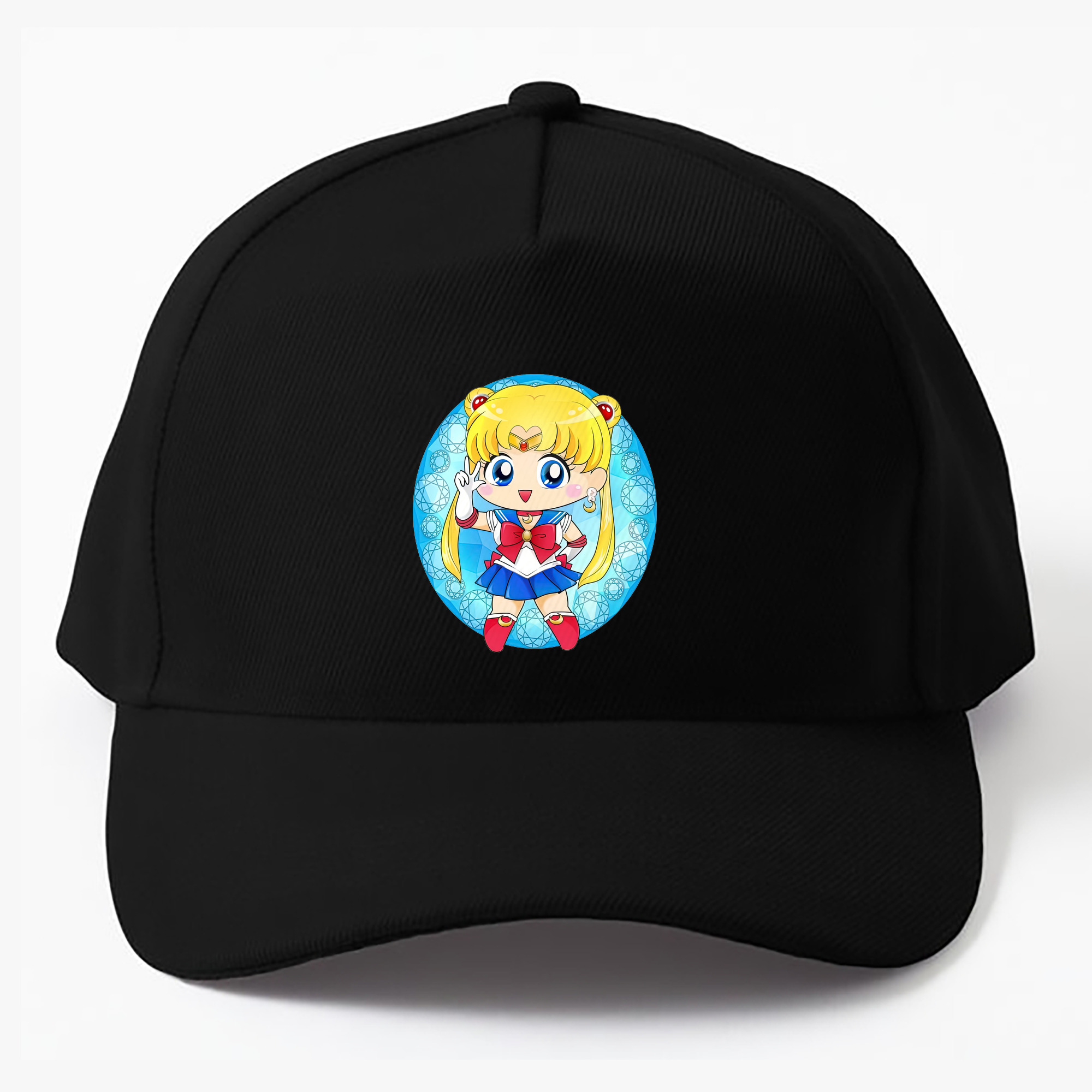 （画像用） 美少女戦士セーラームーン 月野 うさぎ つきの うさぎ Sailor Moon Tsukino Usagi ベースボールキャップ 綿100％ 男女兼用 帽子 スポーツ