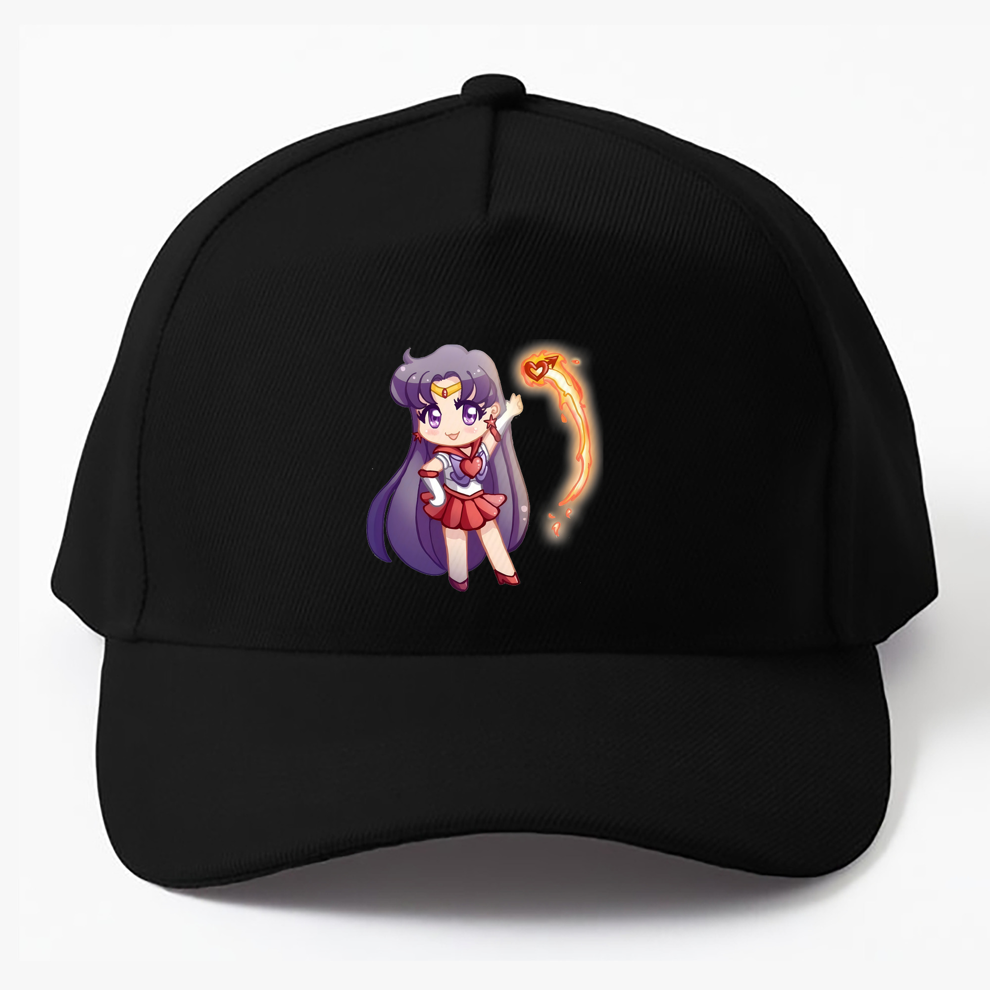 （画像用） 美少女戦士セーラームーン 火野レイ ひの レイ Sailor Moon Hino Rei （セーラーマーズ,Sailor Mars） ベースボールキャップ 綿100％ 男女兼用 帽子 スポーツ