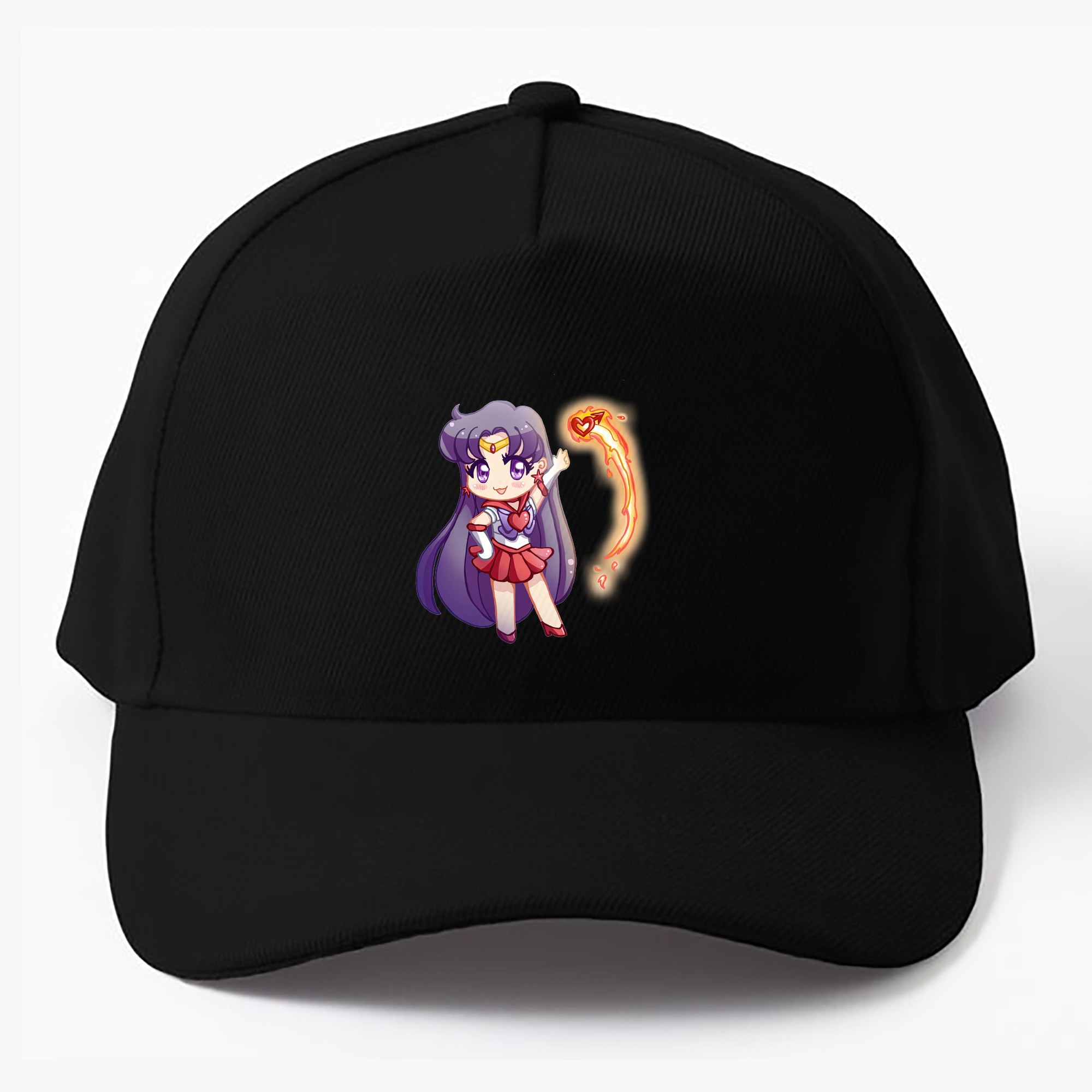 （画像用） 美少女戦士セーラームーン 火野レイ ひの レイ Sailor Moon Hino Rei （セーラーマーズ,Sailor Mars） ベースボールキャップ 綿100％ 男女兼用 帽子 スポーツ
