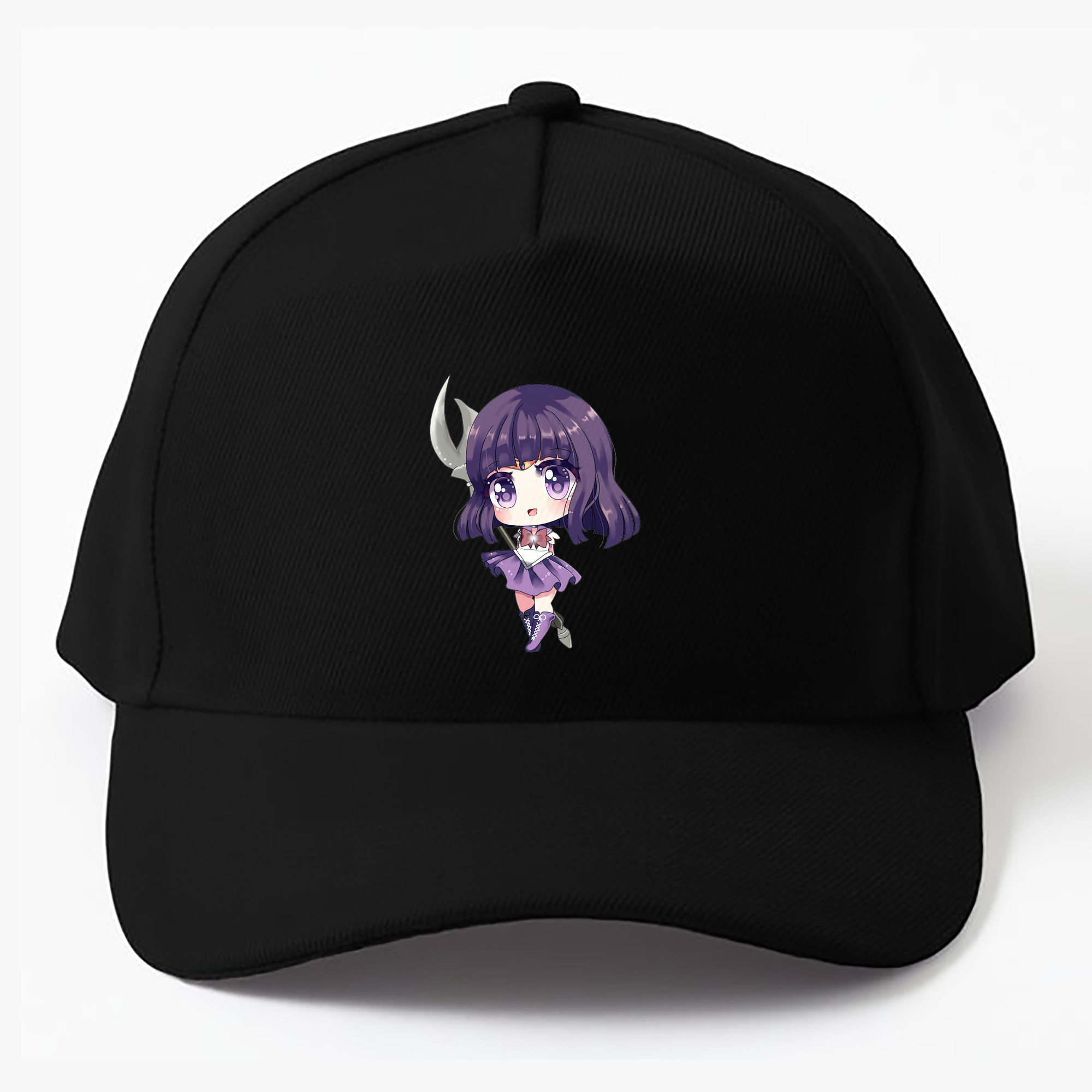 （画像用） 美少女戦士セーラームーン 土萠ほたる Sailor Moon Tomoe Hotaru （セーラーサターン；Sailor Saturn） ベースボールキャップ 綿100％ 男女兼用 帽子 スポーツ