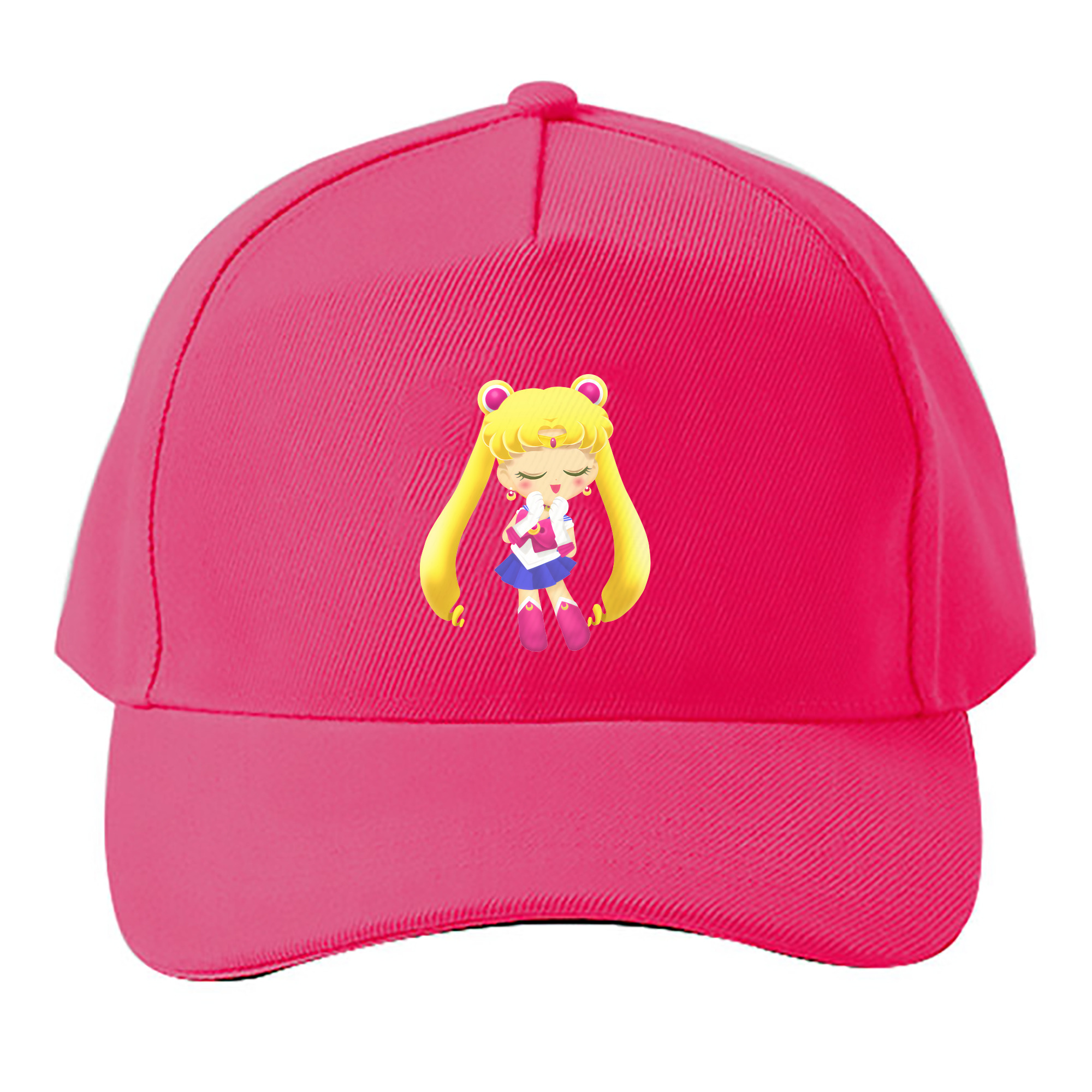 （画像用） 美少女戦士セーラームーン 月野 うさぎ つきの うさぎ Sailor Moon Tsukino Usagi ベースボールキャップ 綿100％ 男女兼用 帽子 スポーツ